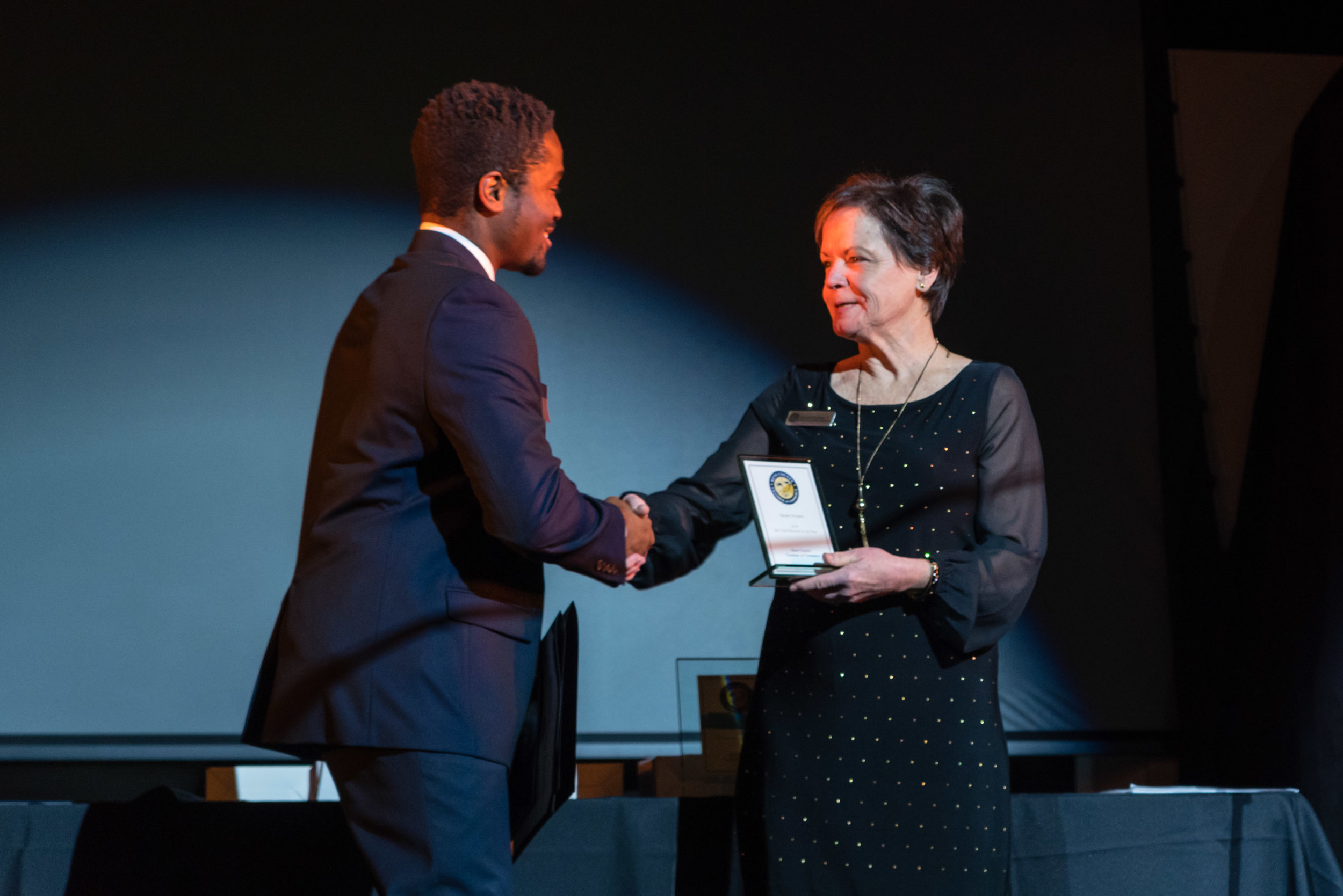 Sam Shoge Accepting Award