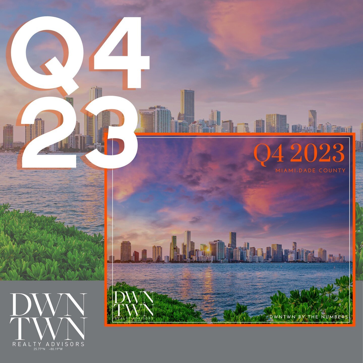 MIAMI-DADE COUNTY Q4 2023 MARKET REPORT | DWNTWN By The Numbers

Head to the link in bio to download your copy of our Q4 203 report to learn more about:

&bull; Quarterly Transaction Volume
&bull; Number of Transactions
&bull; Most Active Submarkets
