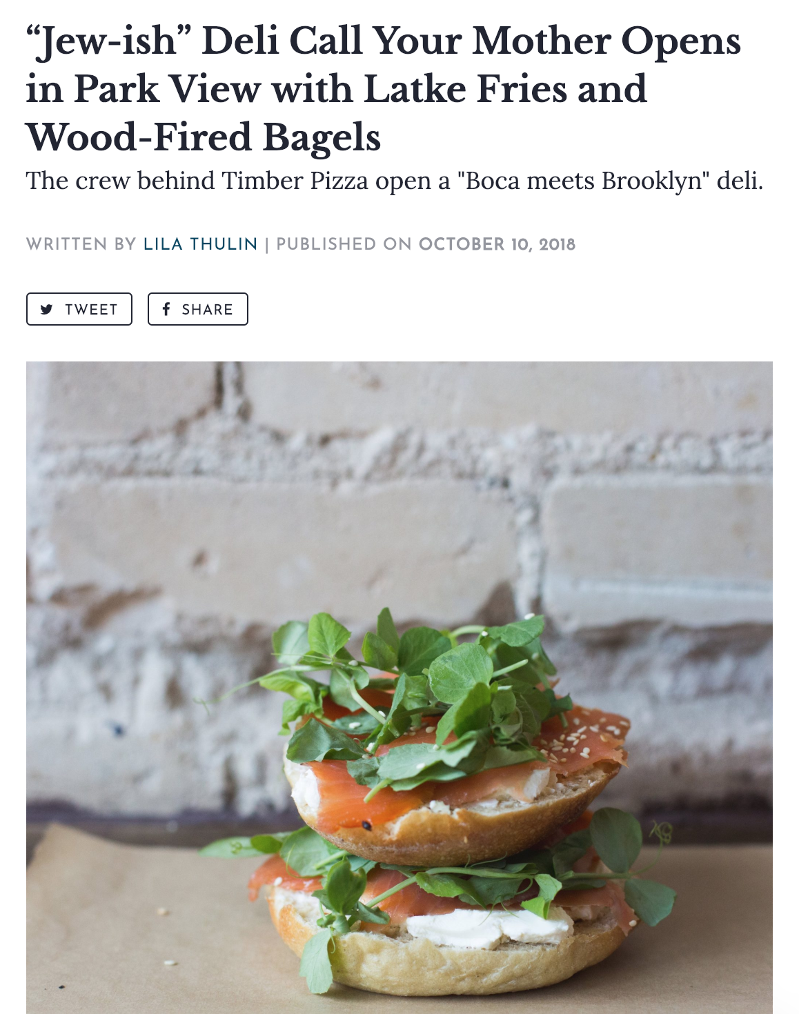 za'atar bagels at call your mother deli in washington, dc
