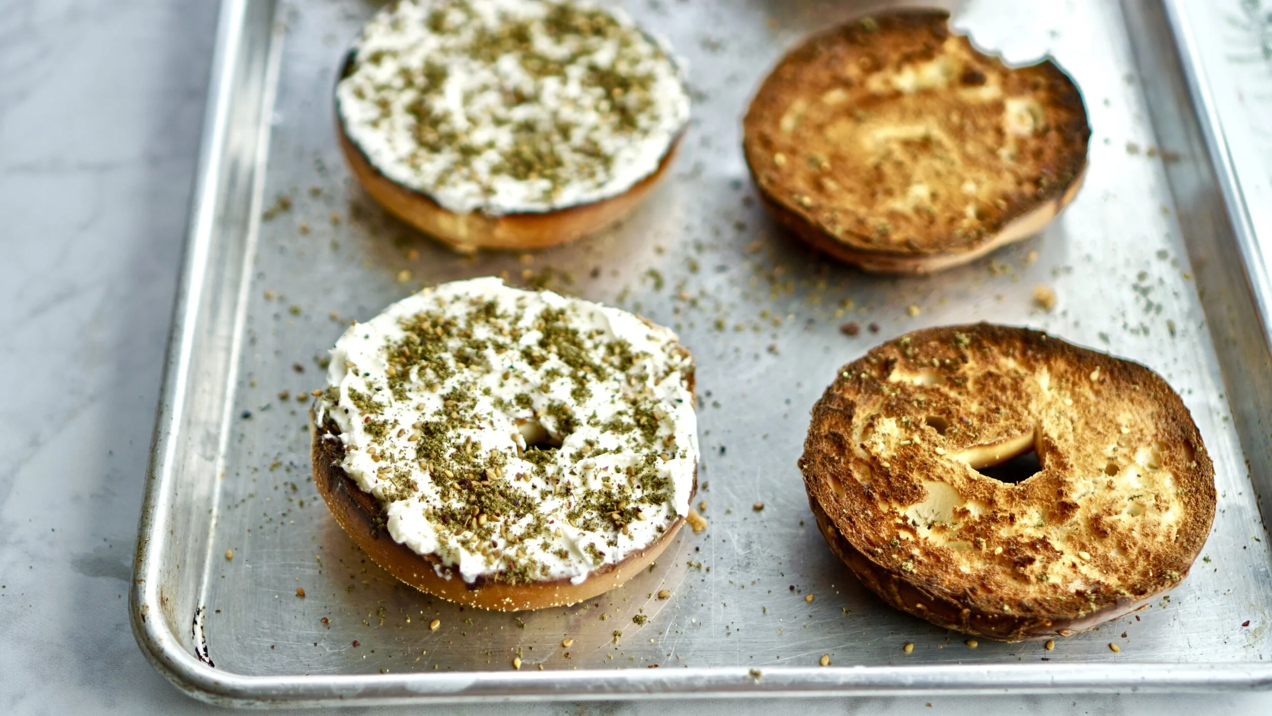 Bagel with Za'atar Cream Cheese