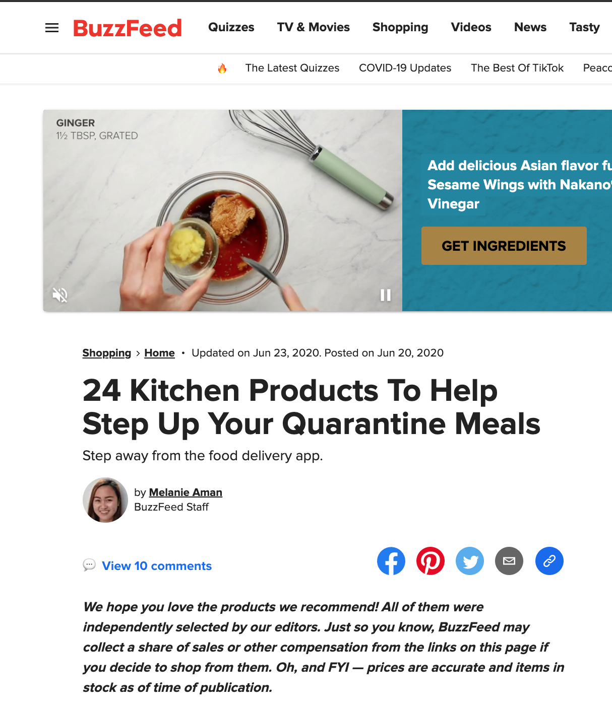 24 Kitchen Products To Help Step Up Your Quarantine Meals