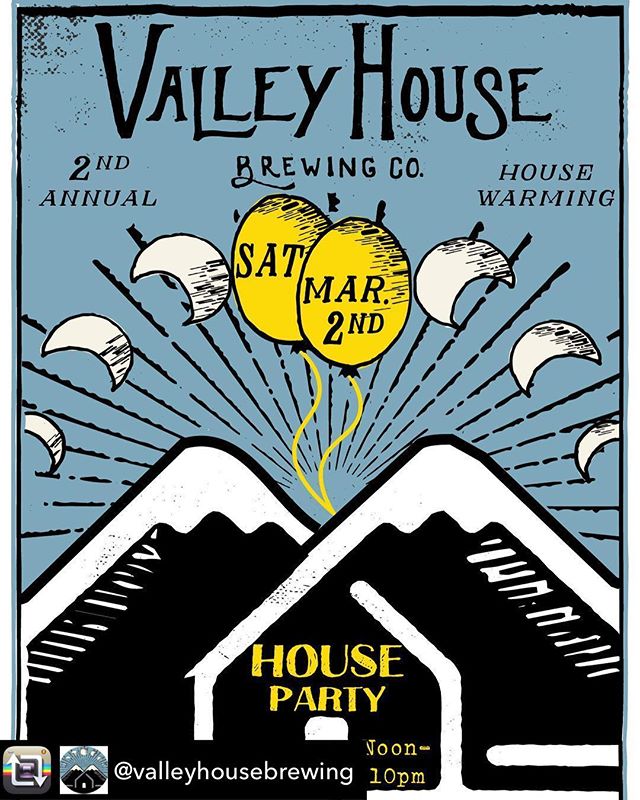 Stoked to be a part of @valleyhousebrewing &lsquo;s house warming party THIS Saturday, March 2nd. We will be there cracking shells all day, with #twobuckshucks during #oysterhappyhour from 1-2, so be sure stop by for one shell of a good time! #oyster