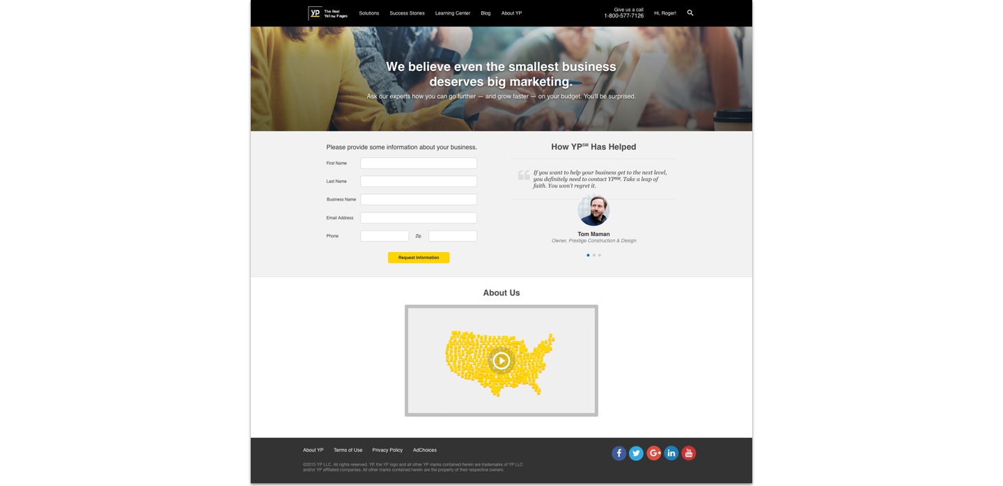 Redesigned Inquiry Page
