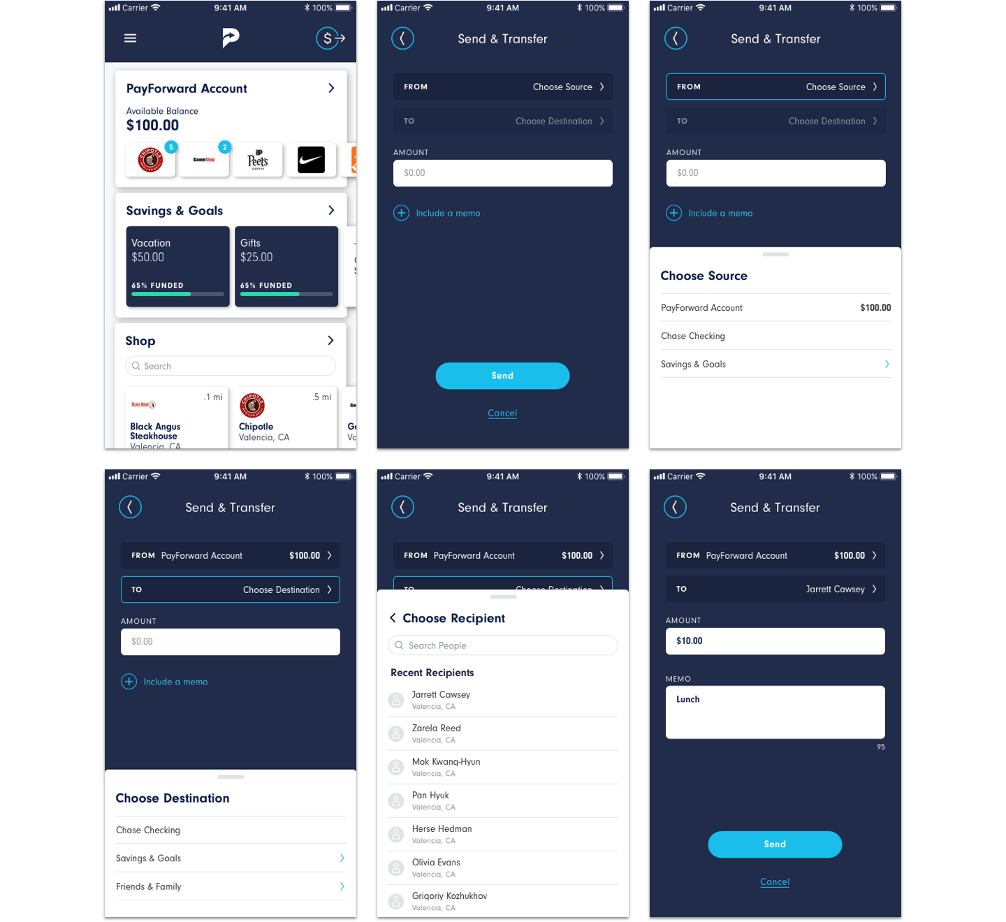 The Redesigned Transfer Screen