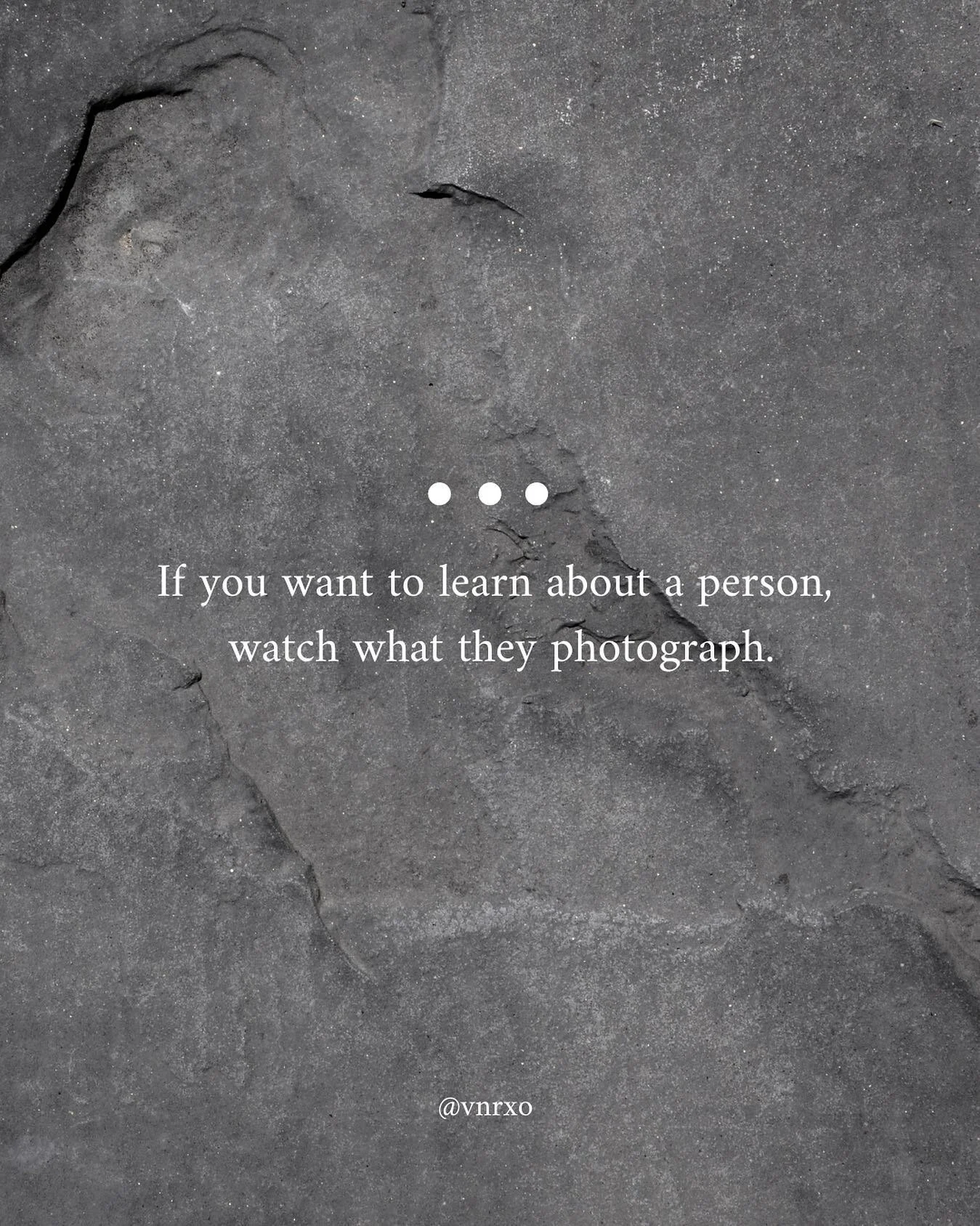 When you see someone&rsquo;s portfolio, website or even Instagram feed, it will tell you so much about a person and how they see the world. 

The photos they post will show what they attract, what they love, what they inspire to be and what makes the
