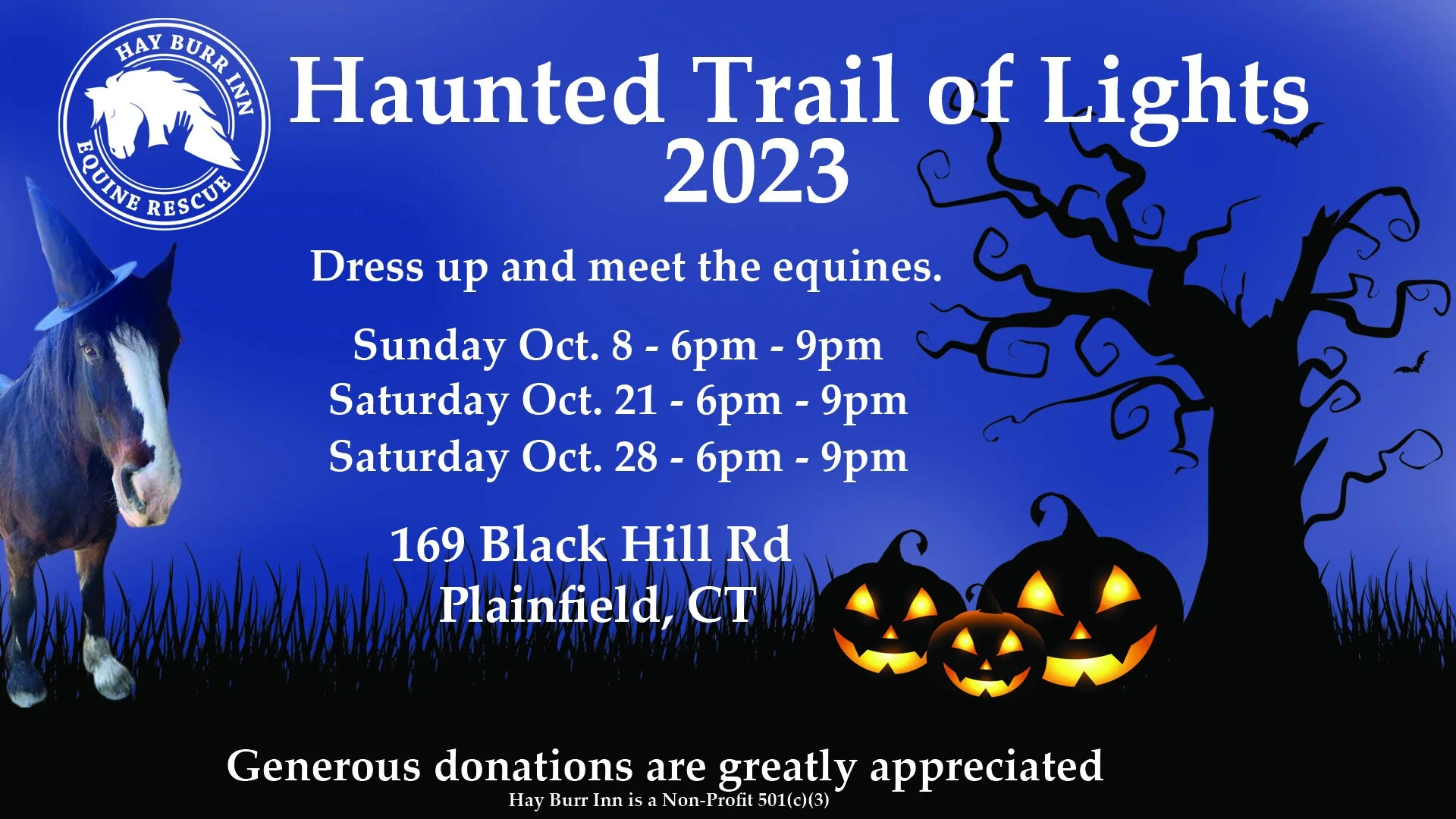 Haunted Trail — Hay Burr Inn Equine Rescue & Sanctuary