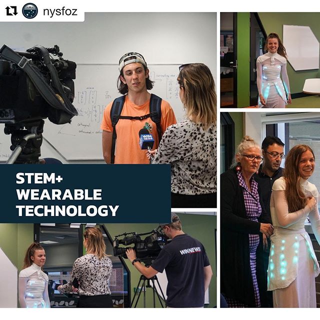 Repost: @nysfoz How is a doctor able to gauge a patient’s needs and wants if they are unable to verbalise them?
This is one of the problems being addressed by wearable technology – and students had the opportunity to see this in action at a workshop delivered by ArteConnect, during the National Youth Science Forum’s (NYSF) 2019 Year 12 Program in Canberra this month.
As technology advances it is becoming more apparent that scientists need to adopt an interdisciplinary approach with their research, collaborating with other academic fields and industries to achieve results.
ArteConnect is an art and technology start-up with a vision to inspire a community connected through art and technology.
During the ArteConnect workshop participants made their own wearable technology and got to see how a fusion of art and technology might look in the future with the DE-Light outfit. A garment that uses facial recognition software to trigger an array of LED’s to communicate emotions in a non-verbal manner. WIN Television Canberra came to the STEM + visit and compiled a story on the fascinating workshop. To view the full story go the to the news section on the NYSF website. A special thanks to Tara Morelos from ArteConnect and participants Caitlin from Richmond, South Australia and Mitchell from Mt. Beauty, Victoria for their participation in the interview. .
.
DE-light: Concept & design @lilianhamblingdesign @emmitter Education excellence @atelier500th .
.
#nysfoz2019 #fashtech #arteconnect #nysf #stemeducation