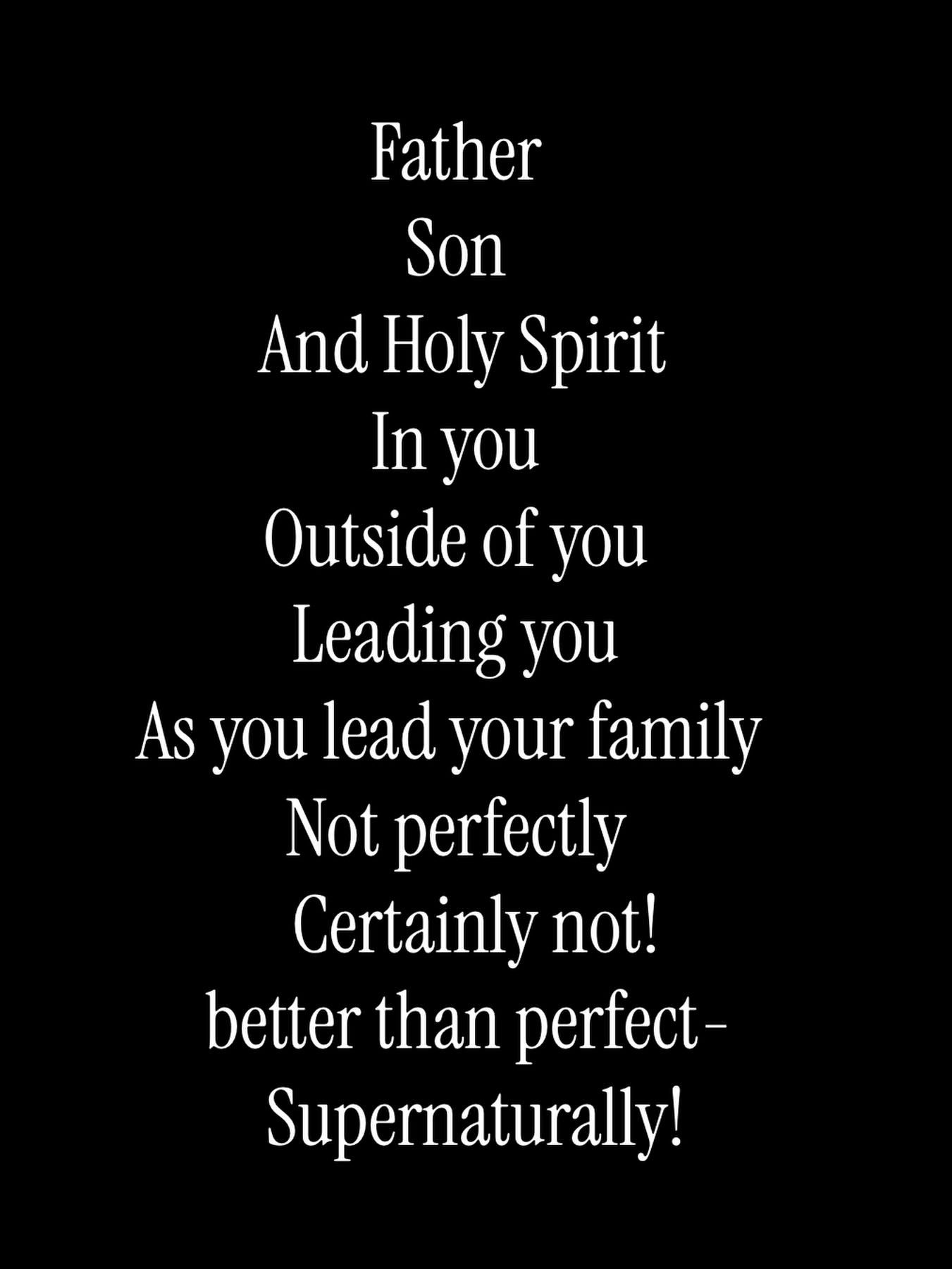 We tell ourselves to do perfect.
We live in a society masking perfect.
We think everyone else is perfect. 

And yet, what&rsquo;s better is 
living full of the Spirit, 
Walking in the Spirit,
Attached to the vine. 

So tell someone, 
I&rsquo;m not li