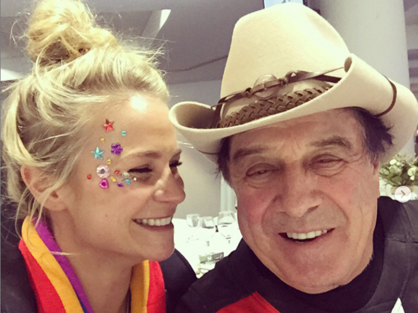 Angie Greene with Molly Meldrum