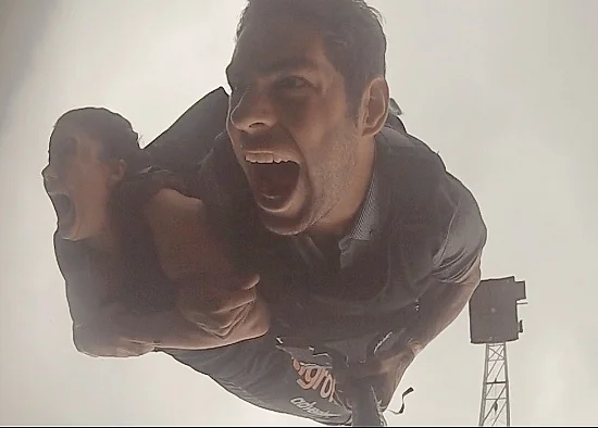 Joe does a bungee jump whilst he's here in NZ! 