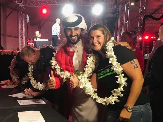 Kirsty and HRH the Crown Prince of Bahrain