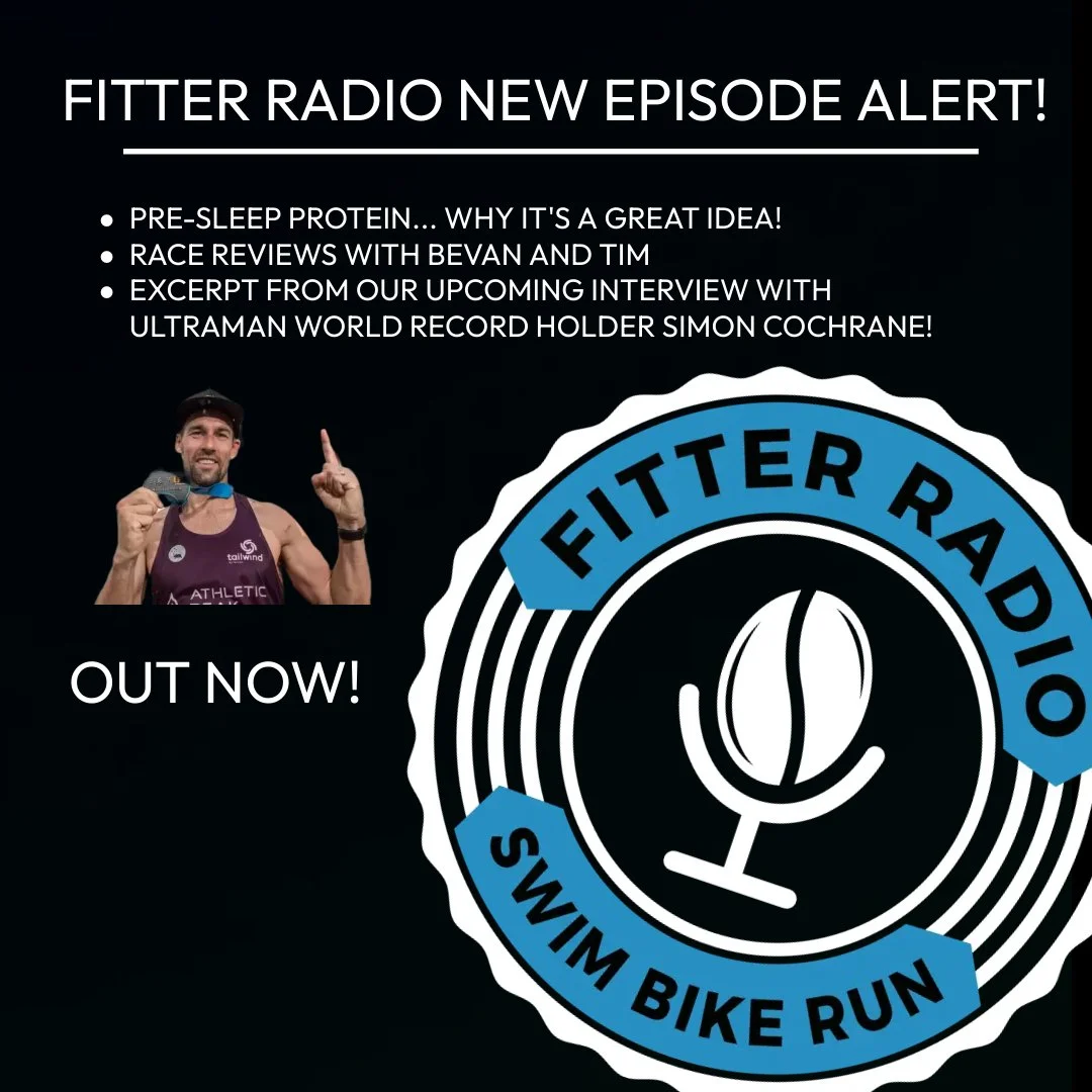 Episode 483 - Pre-Sleep Protein. Race Reviews. Simon Cochrane.