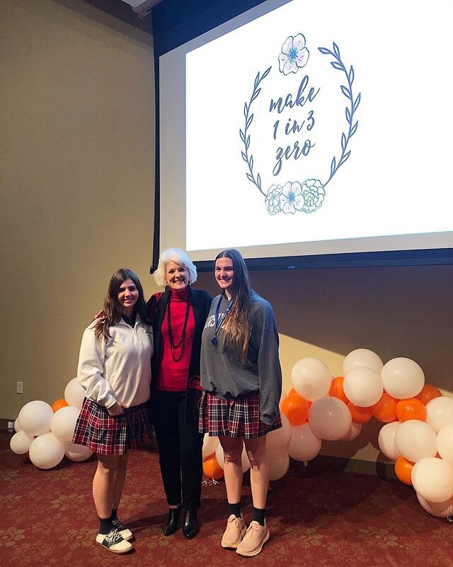 Thank you to the CEO of Genesis Women&rsquo;s Shelter, Jan Langbein, for coming to Ursuline Academy to speak on teen dating violence and domestic violence for Teen Dating Violence Awareness Month! 💘 @genesiswomensshelter @genesisshelterstar