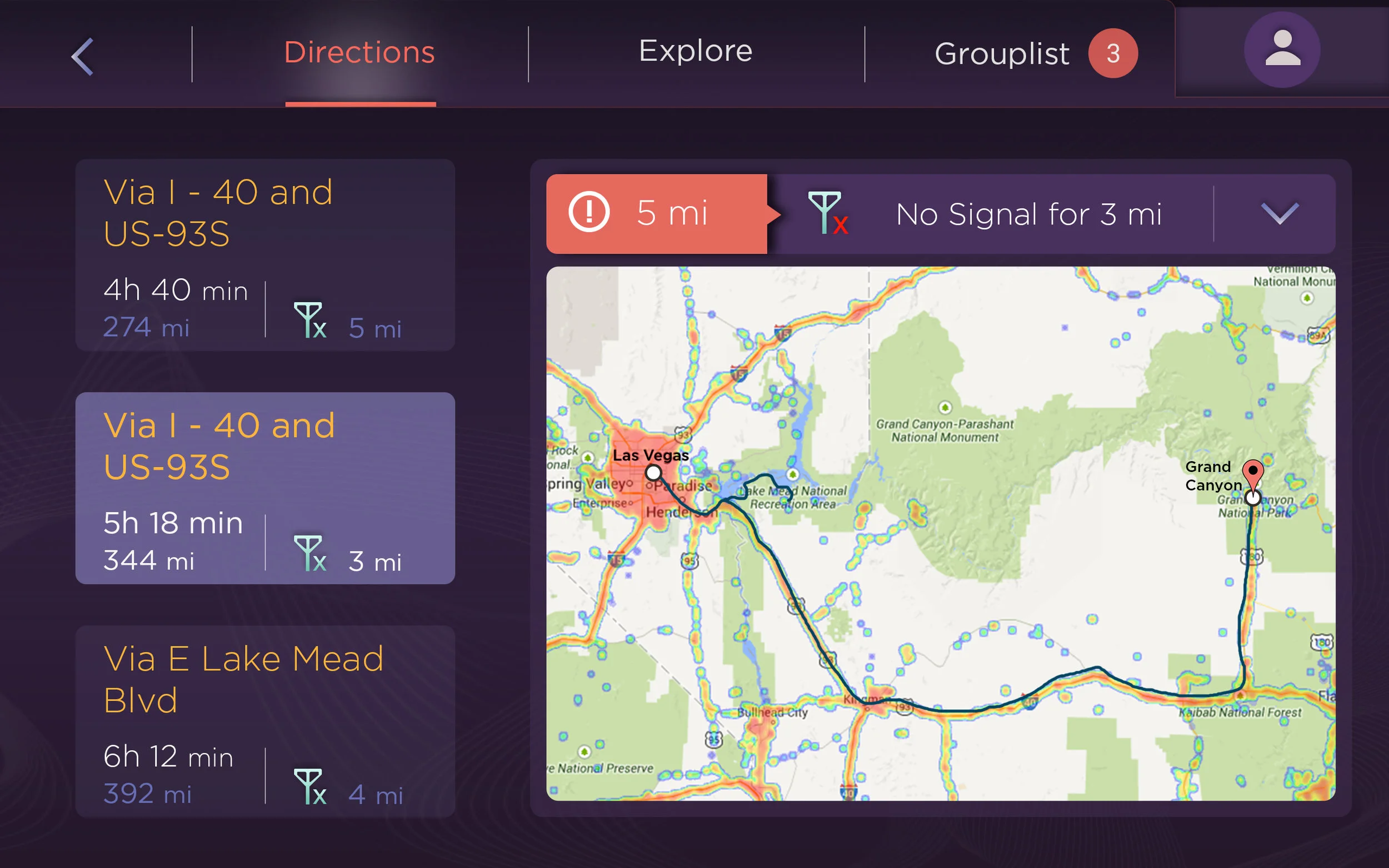 Connectivity based routing