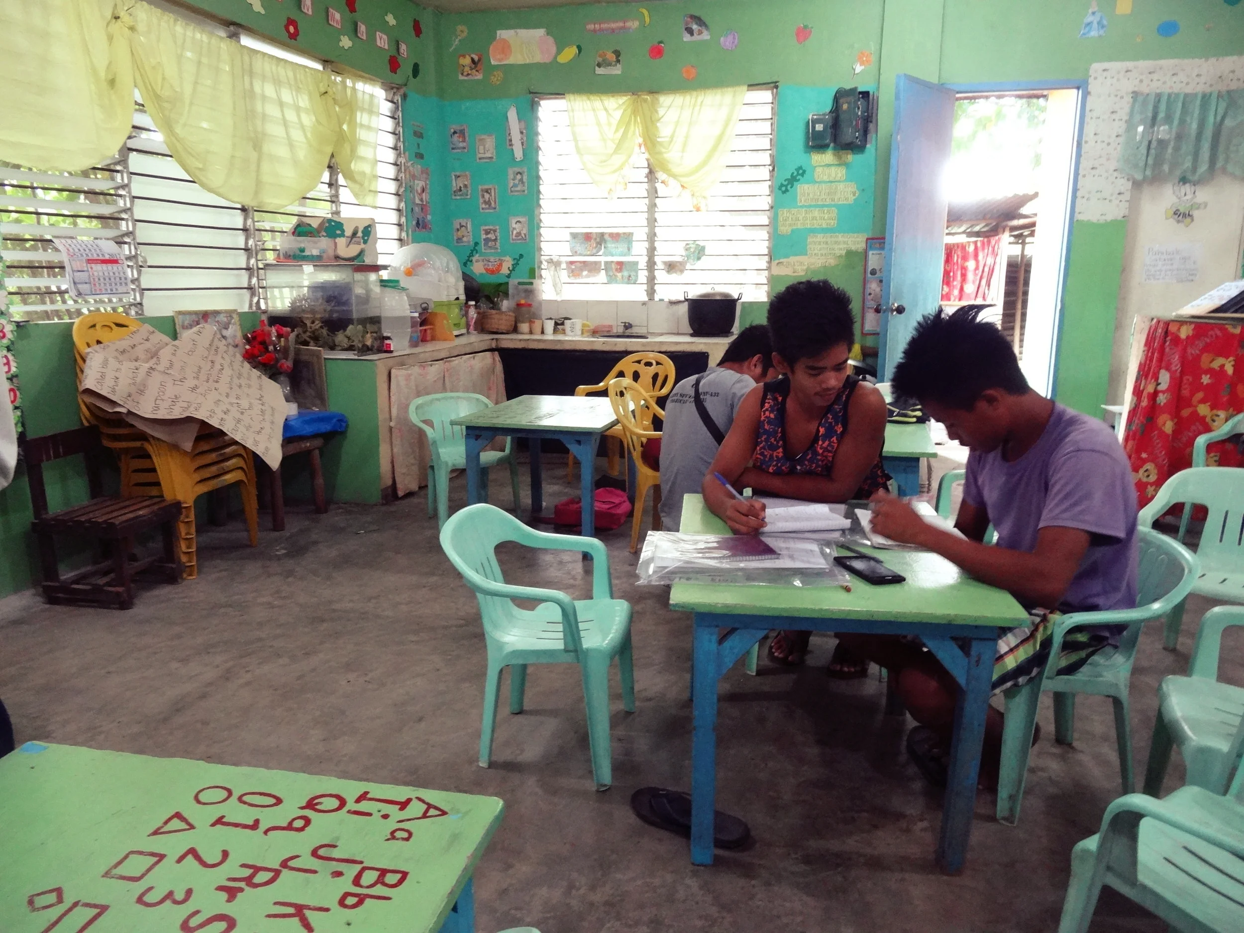 Talking Education with community volunteer Genelyn Benjamin