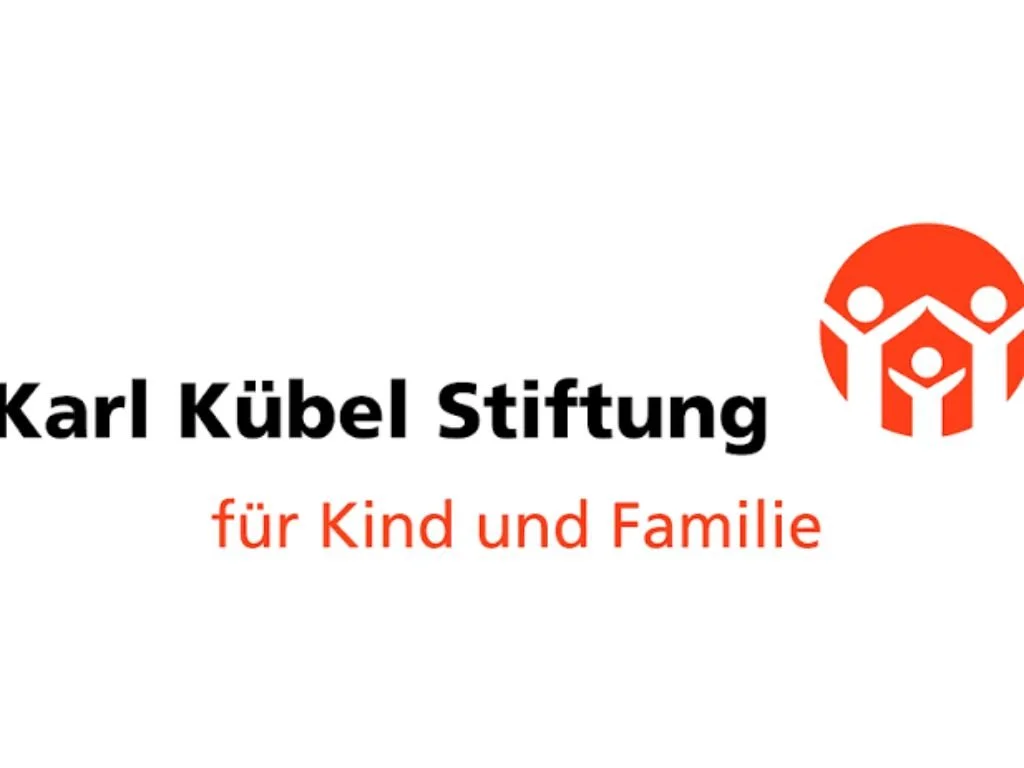 Logo of Karl Kübel Stiftung featuring a stylized red circle with white abstract figures holding hands, and black and red text in German.