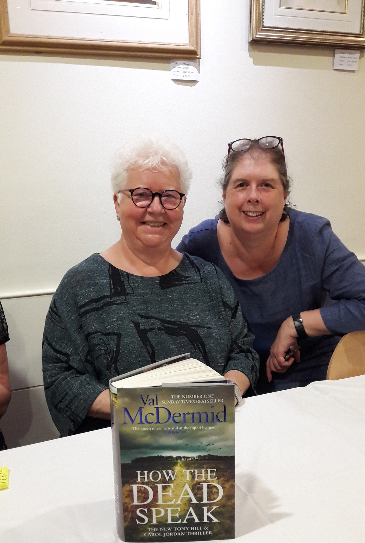 Val McDermid with producer Pauline Moore