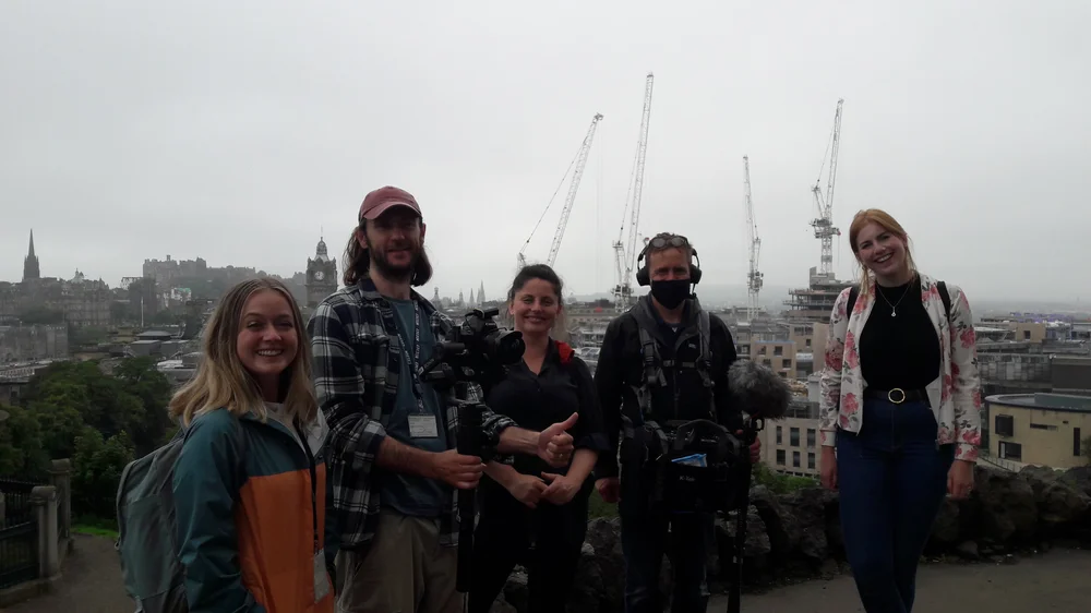 The wonderful team for the BBC EIF shoot, Edinburgh