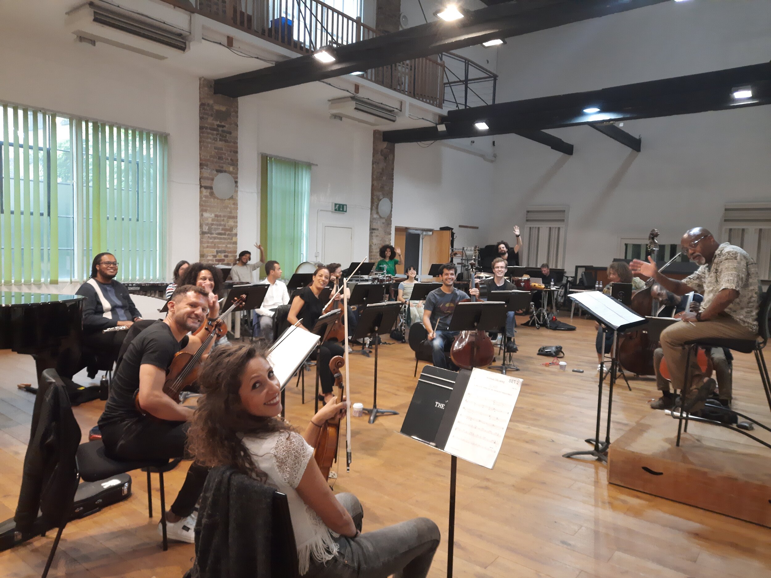 London rehearsals for woman.life.song with Chineke! Orchestra and Bill Eddins