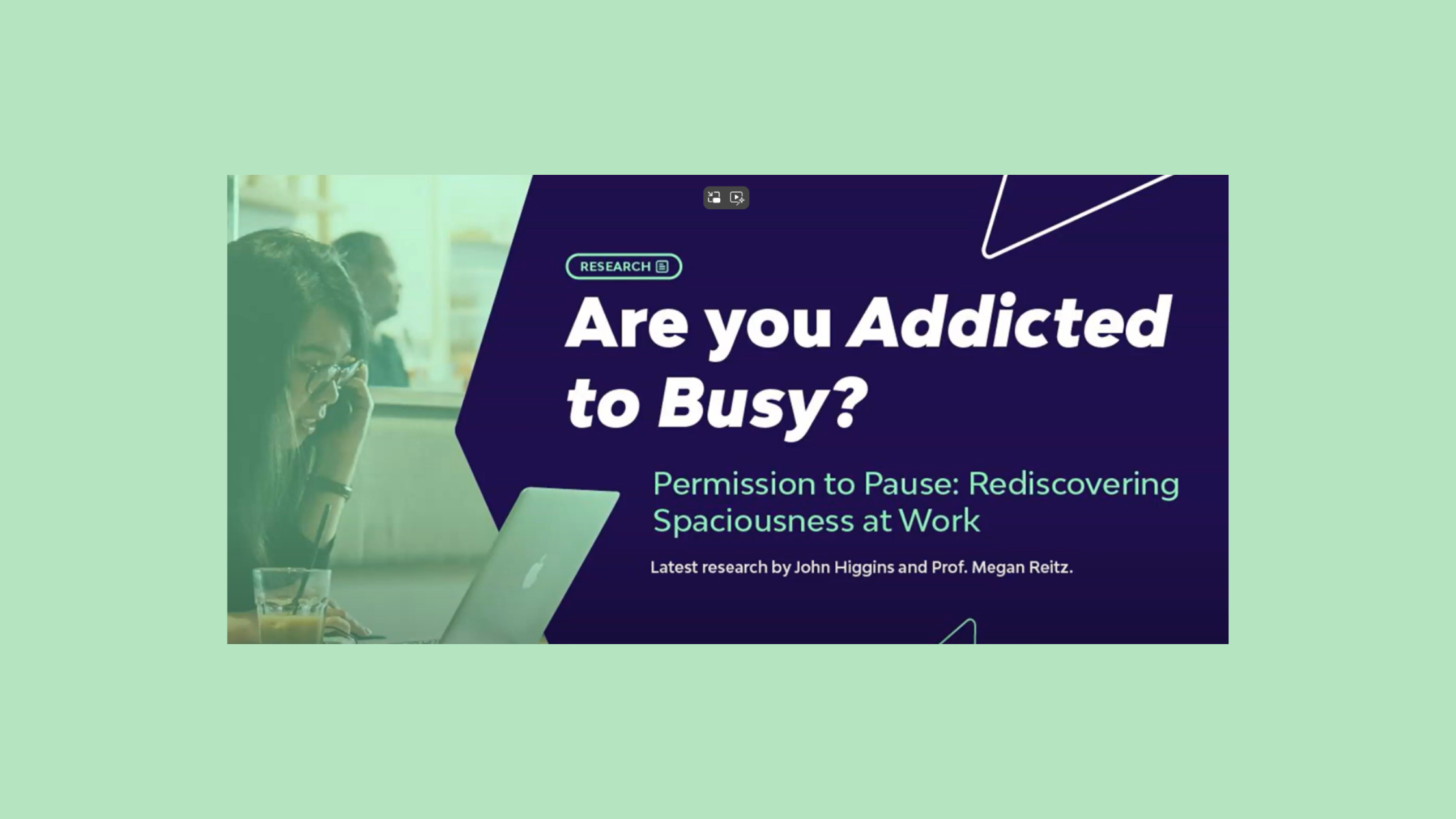 Addiction to busy webinar with Megan Reitz &amp; John Higgins
