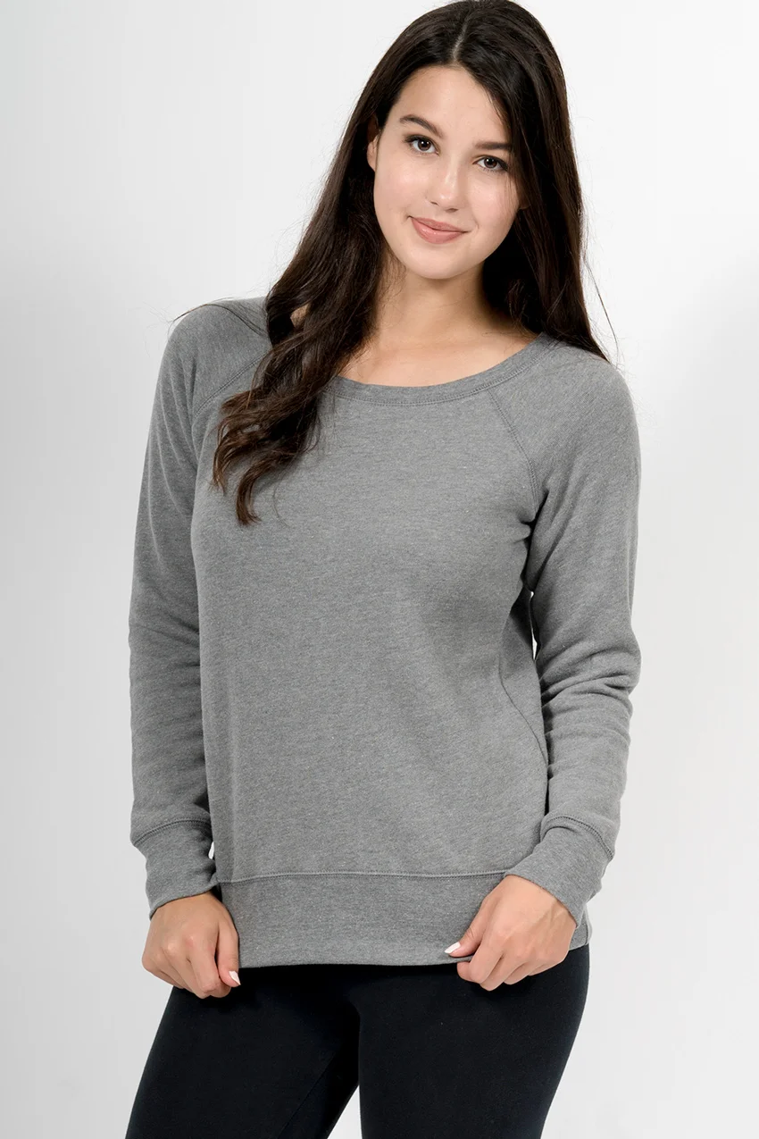 bella canvas wide neck sweatshirt