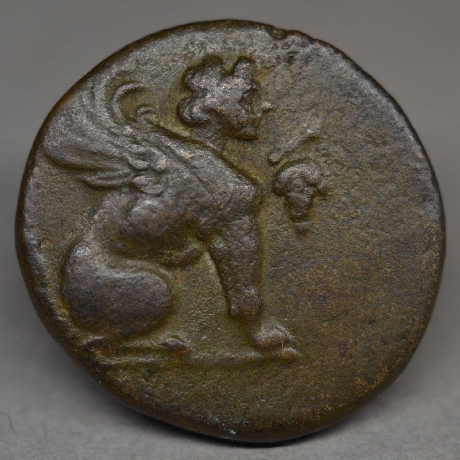 BRONZE COIN OF CHIOS, IONIA, 190-84 BC.