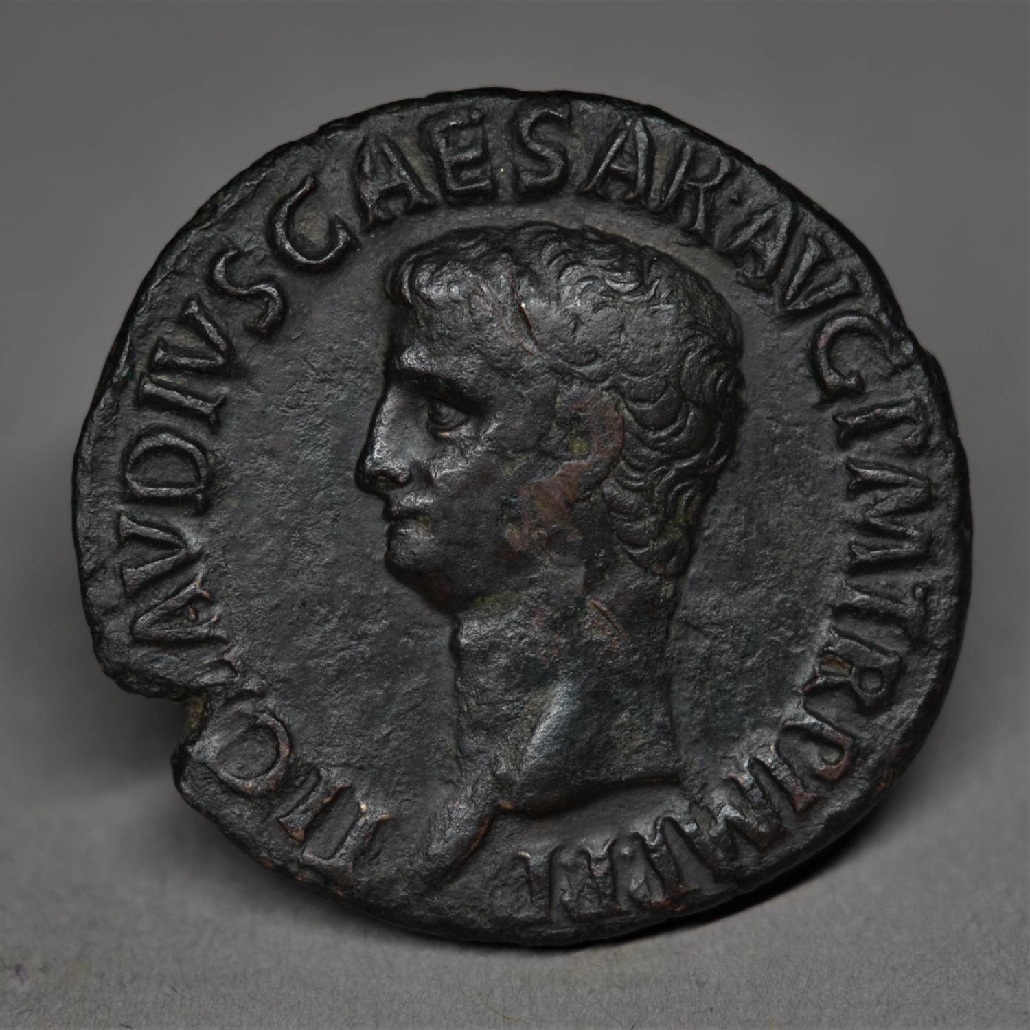 COPPER AS OF CLAUDIUS, ROME, AD 42.