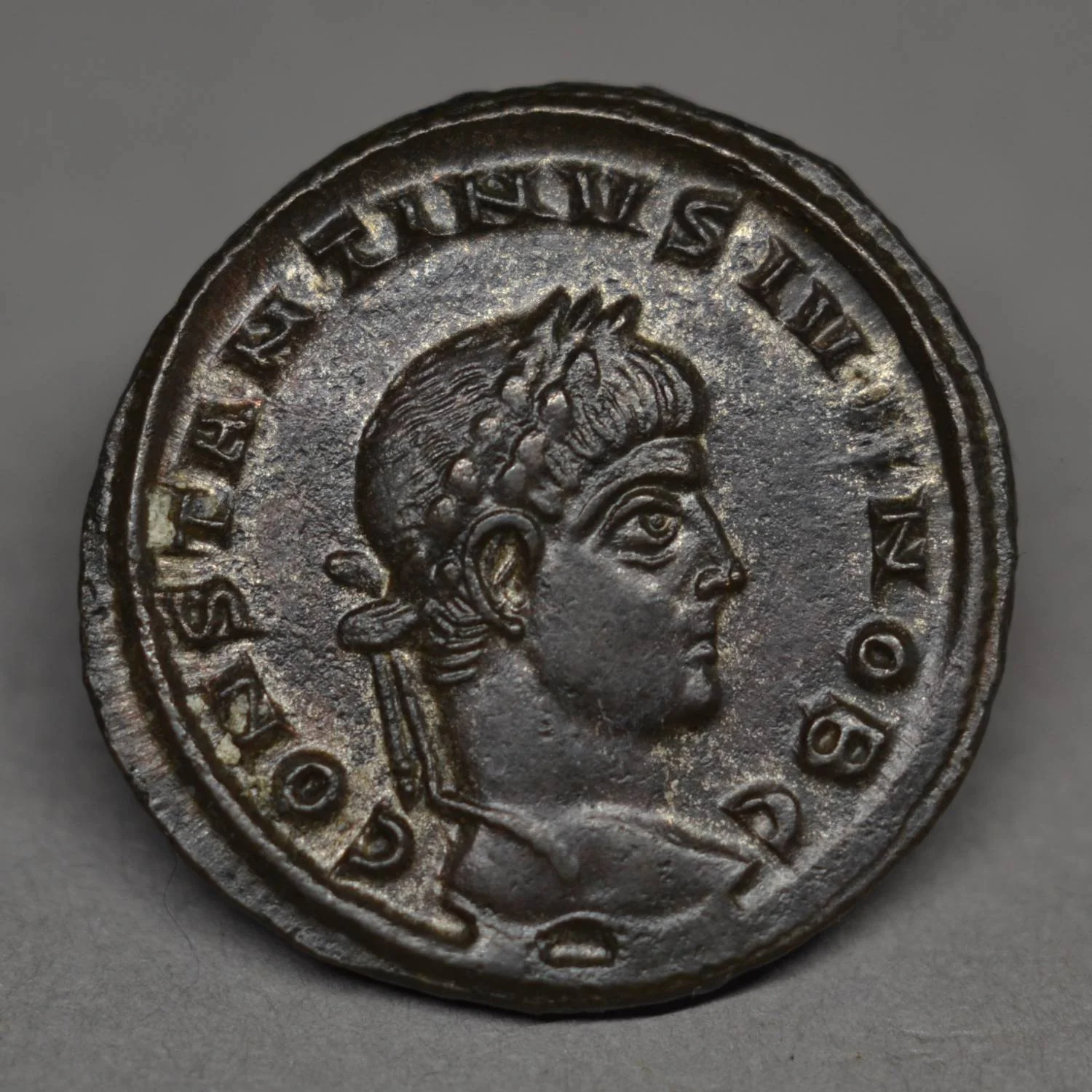 BILLON CENTENIONALIS OF CONSTANTINE II, SISCIA, AD 320.