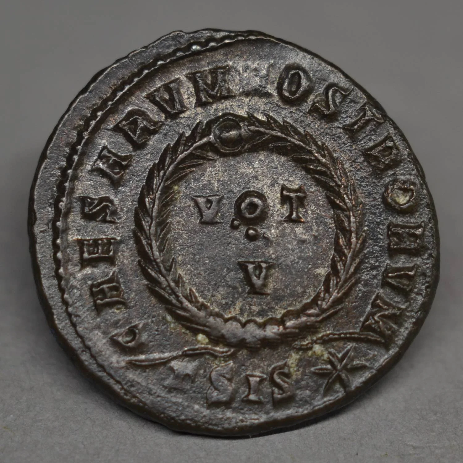BILLON CENTENIONALIS OF CONSTANTINE II, SISCIA, AD 320.