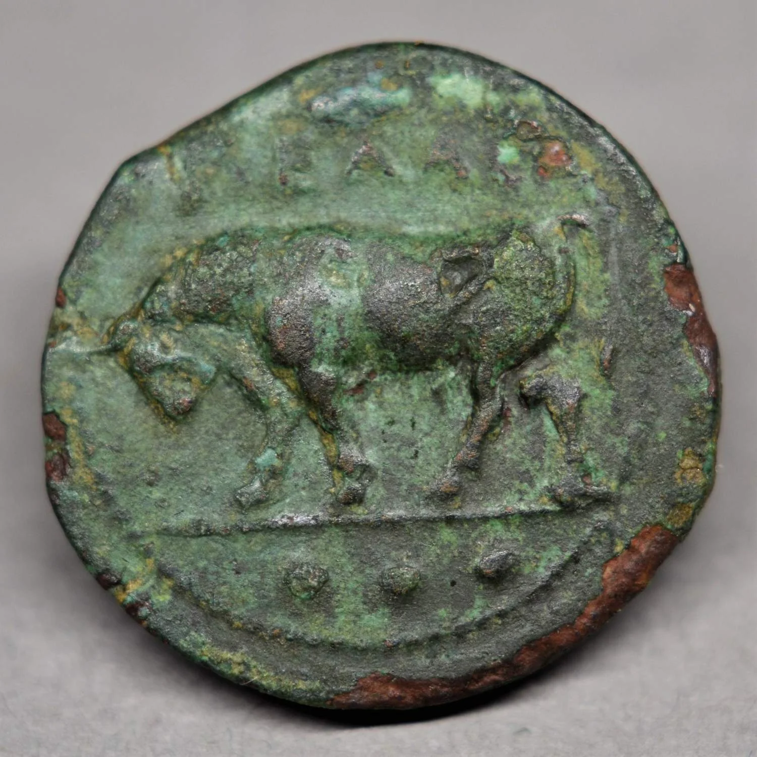 BRONZE TETRAS OF GELA, SICILY, 420-405 BC.