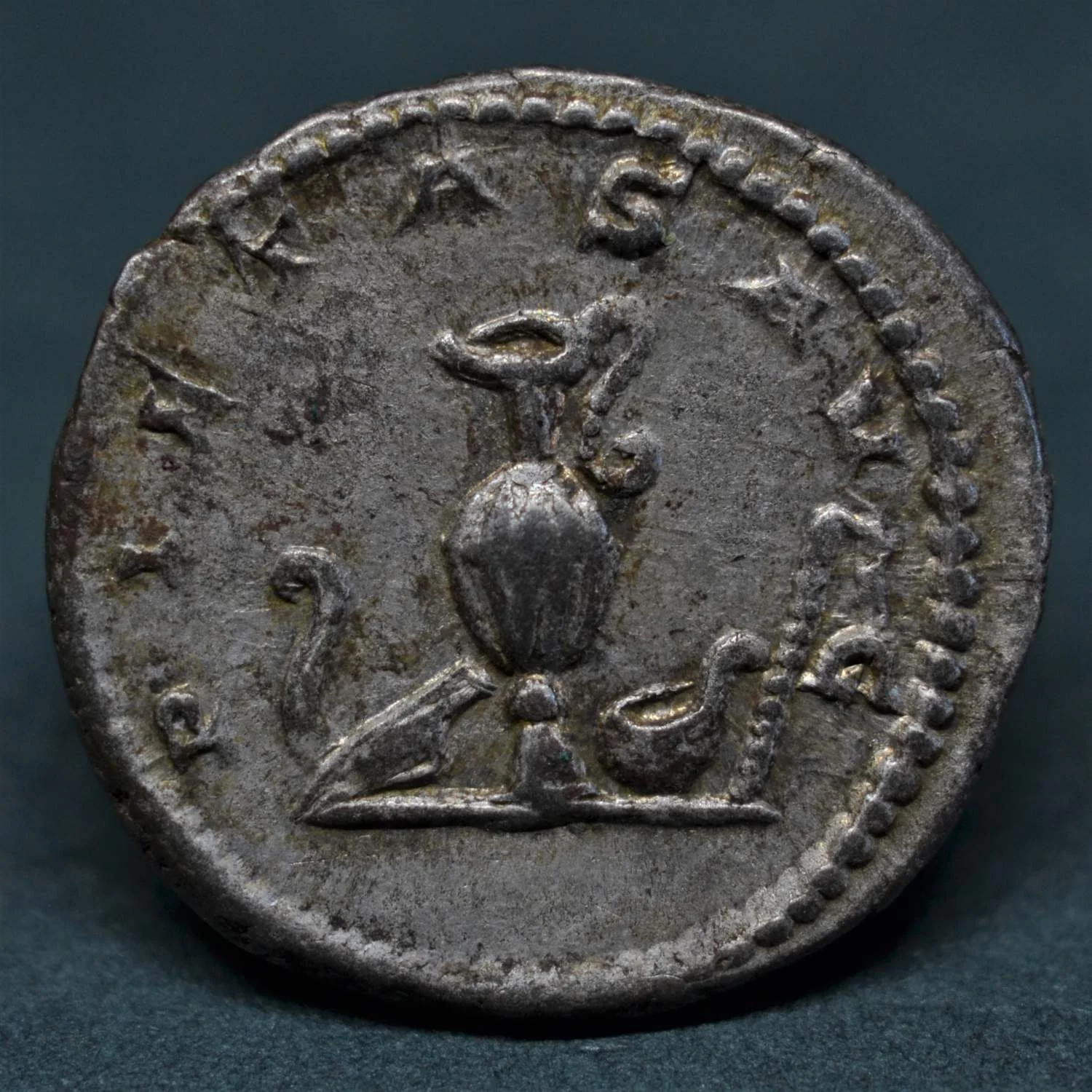 SILVER DENARIUS OF SEVERUS ALEXANDER AS CAESAR, ROME, AD 221-222.