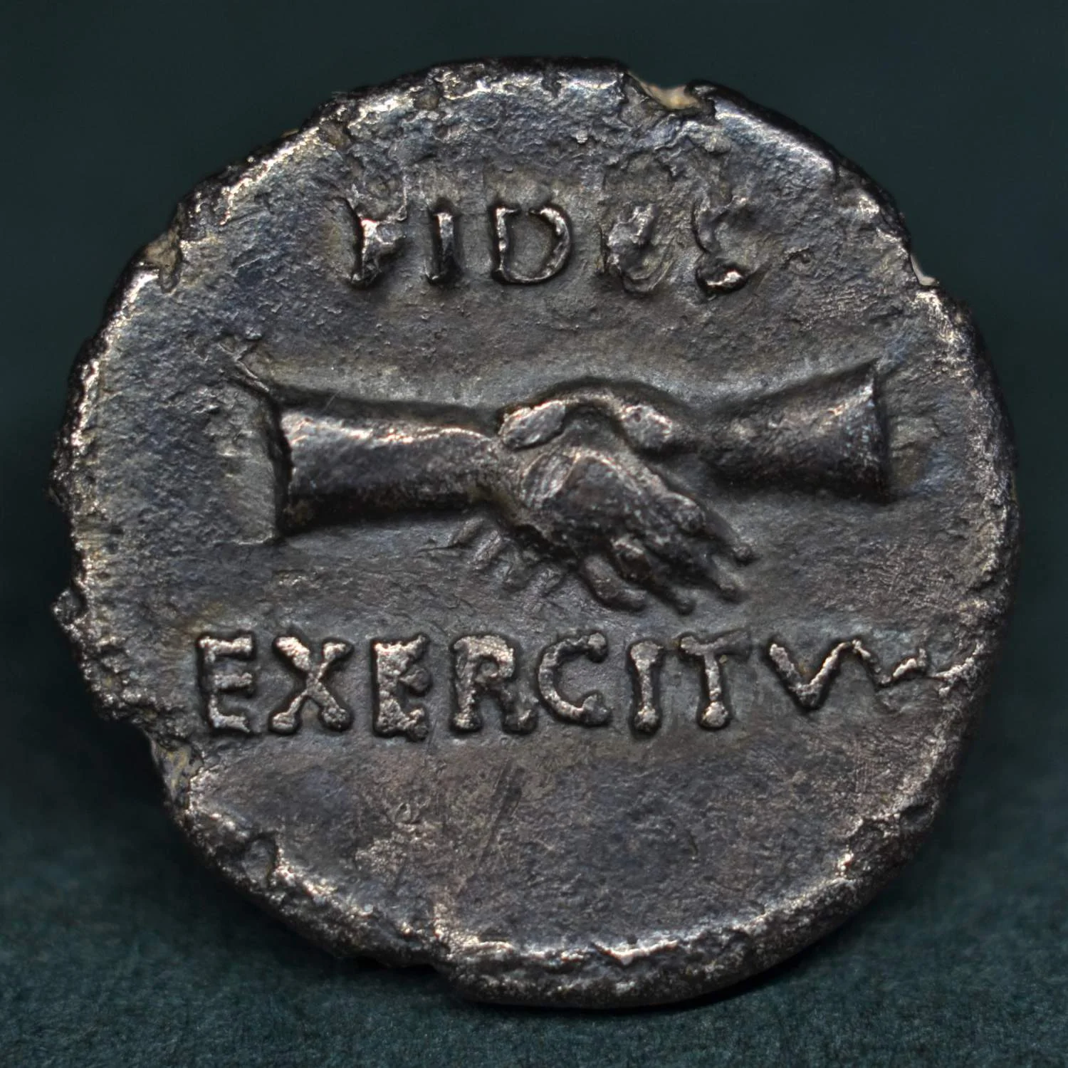 SILVER DENARIUS OF VITELLIUS, LUGDUNUM, MAY-JULY AD 69