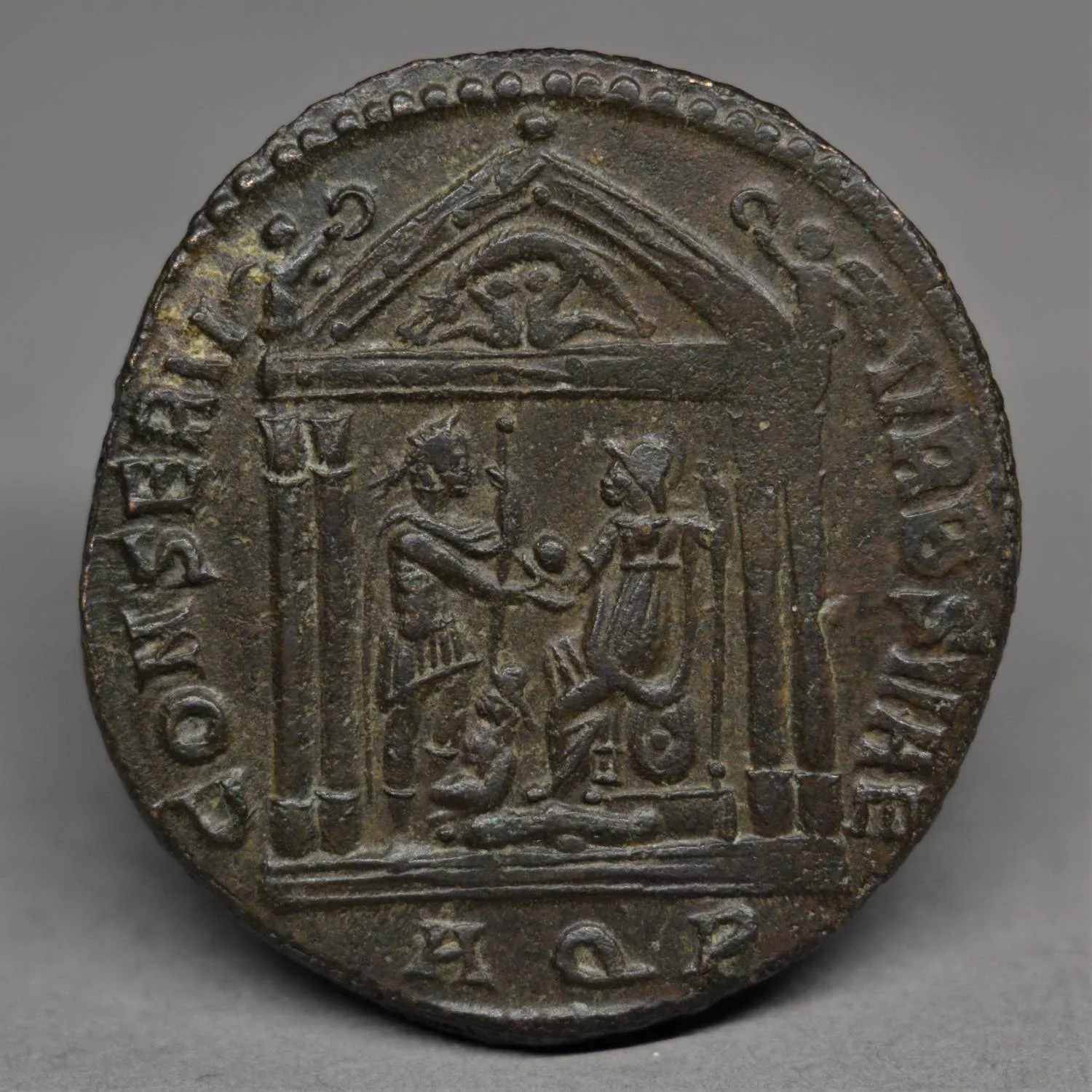 BILLON FOLLIS OF MAXENTIUS, AQUILEIA, AD 309-310.