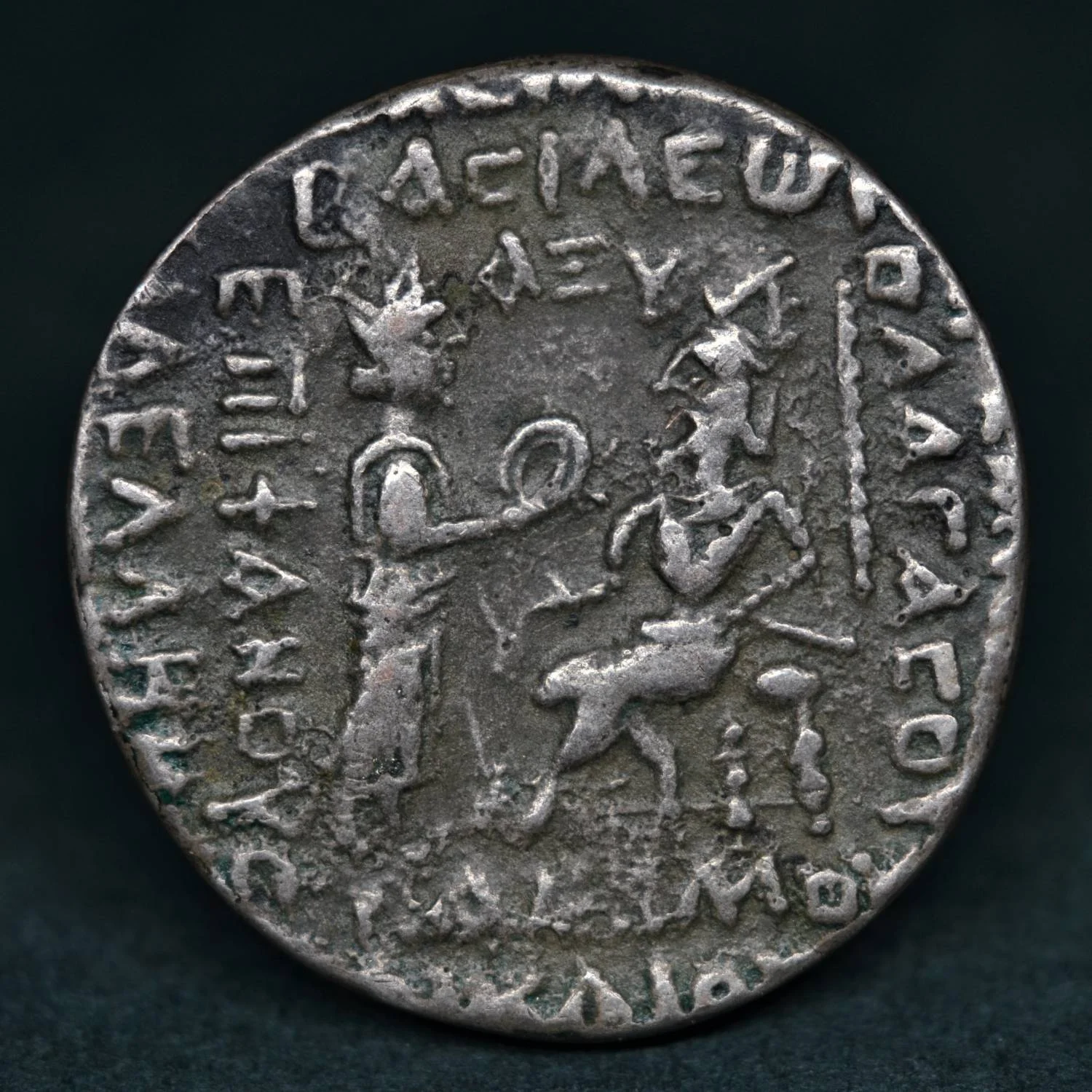 SILVER PARTHIAN TETRADRACHM OF VOLOGASES IV, AD 151.