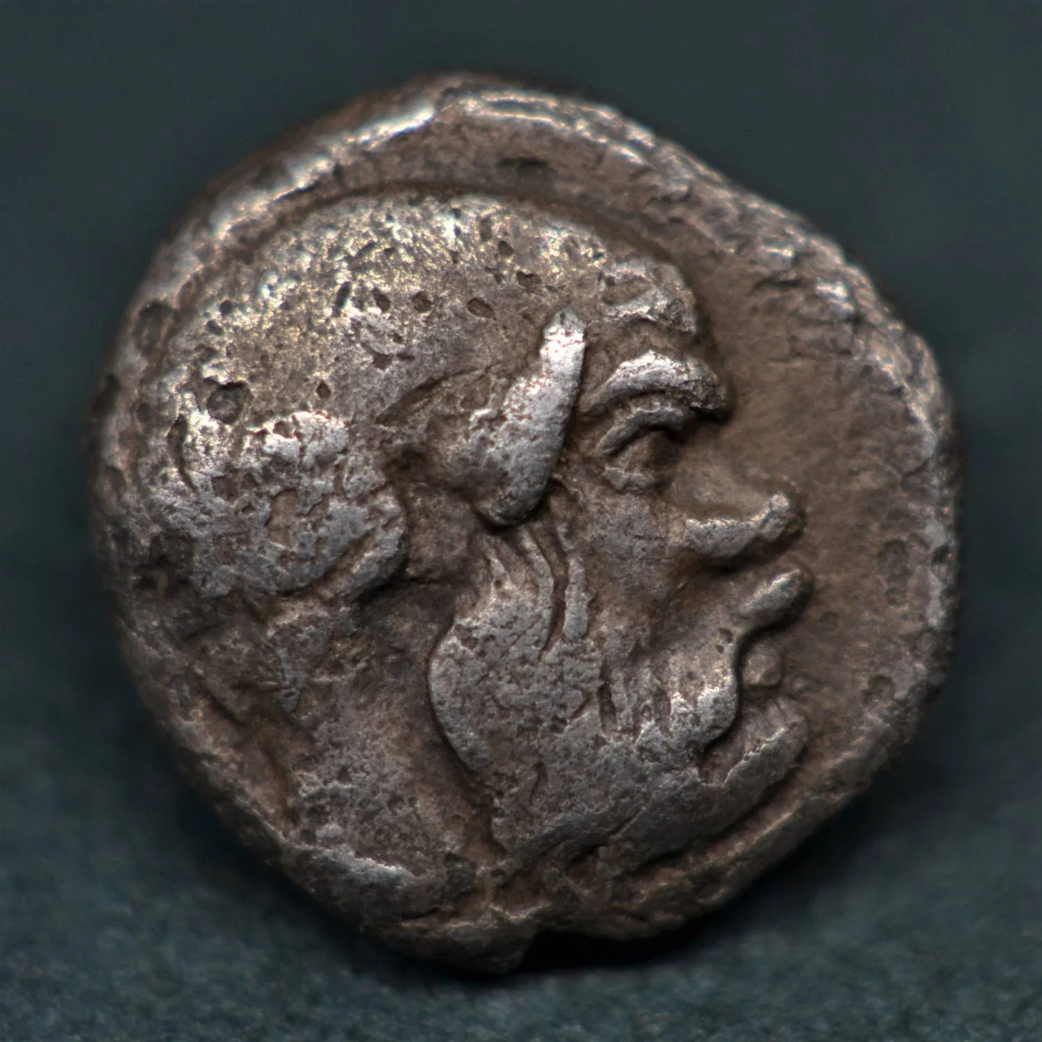SILVER TRITEMORION OF THASOS, 411-350 BC.