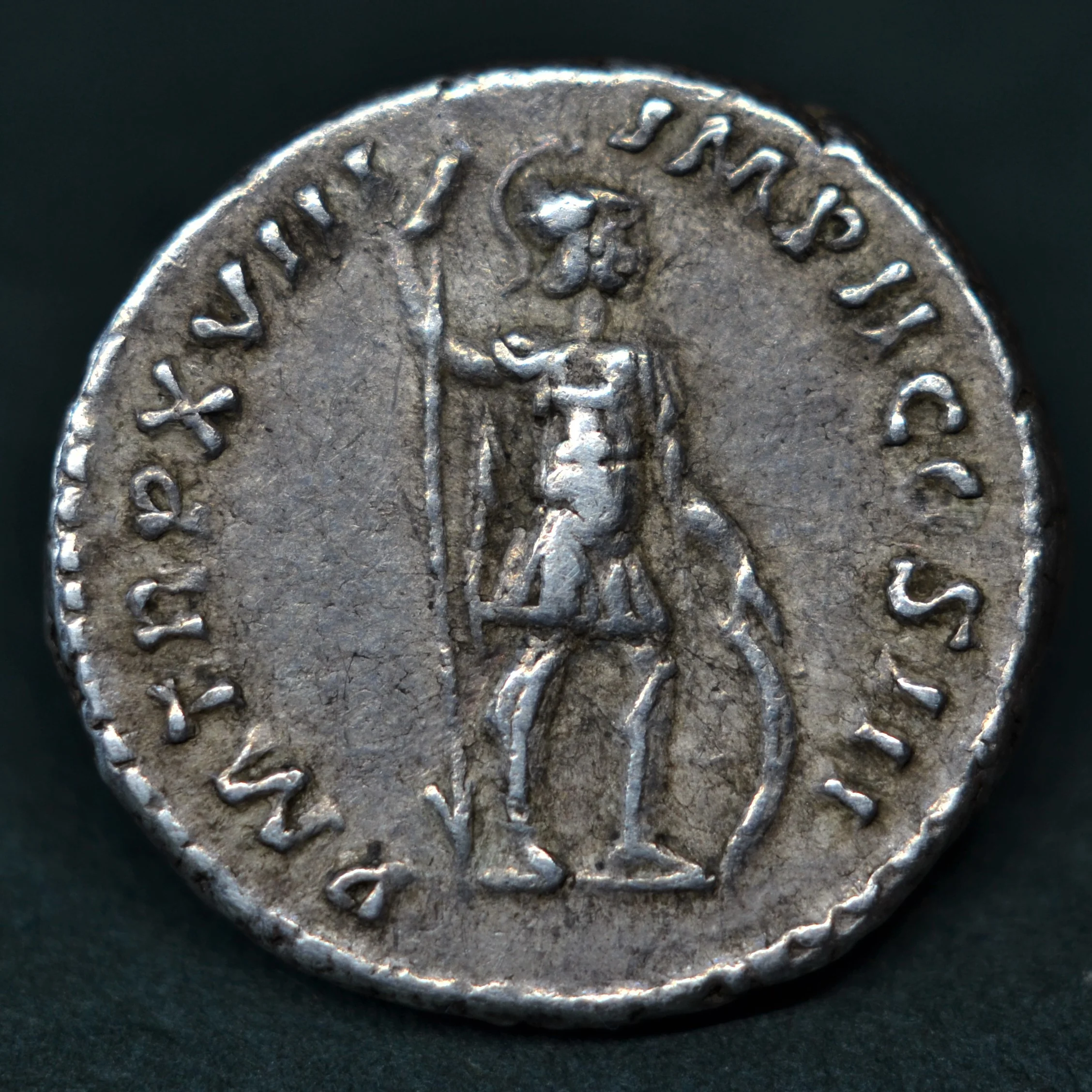 SILVER DENARIUS OF MARCUS AURELIUS, ROME, AD 164.