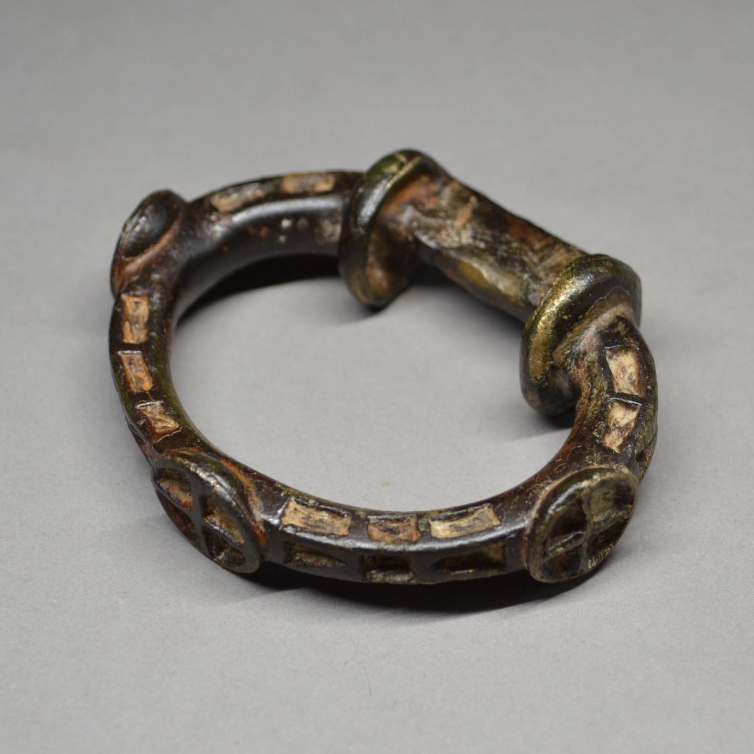 CELTIC BRONZE CHARIOT TERRET RING.