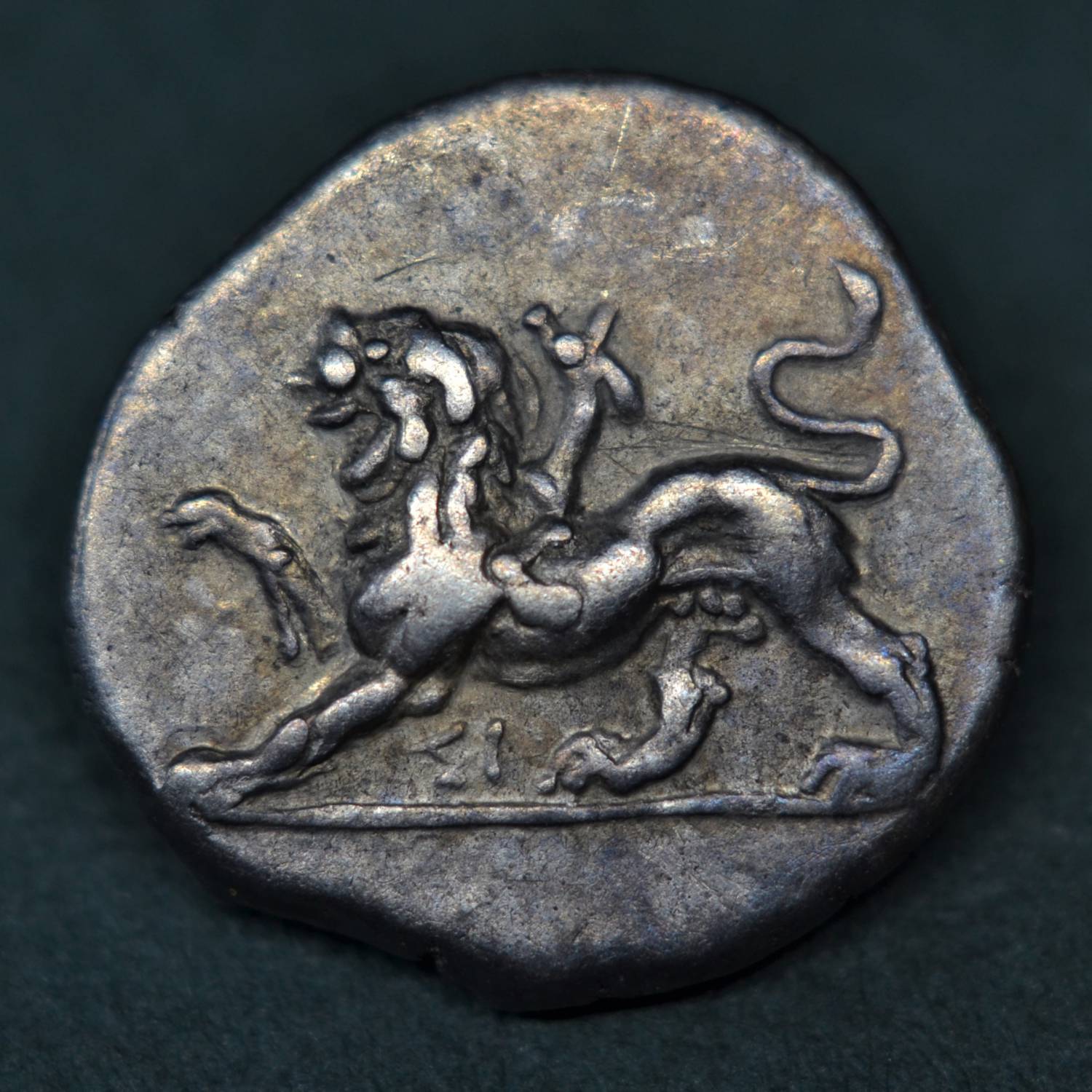 SILVER HEMIDRACHM OF SIKYON, 360-330 BC.