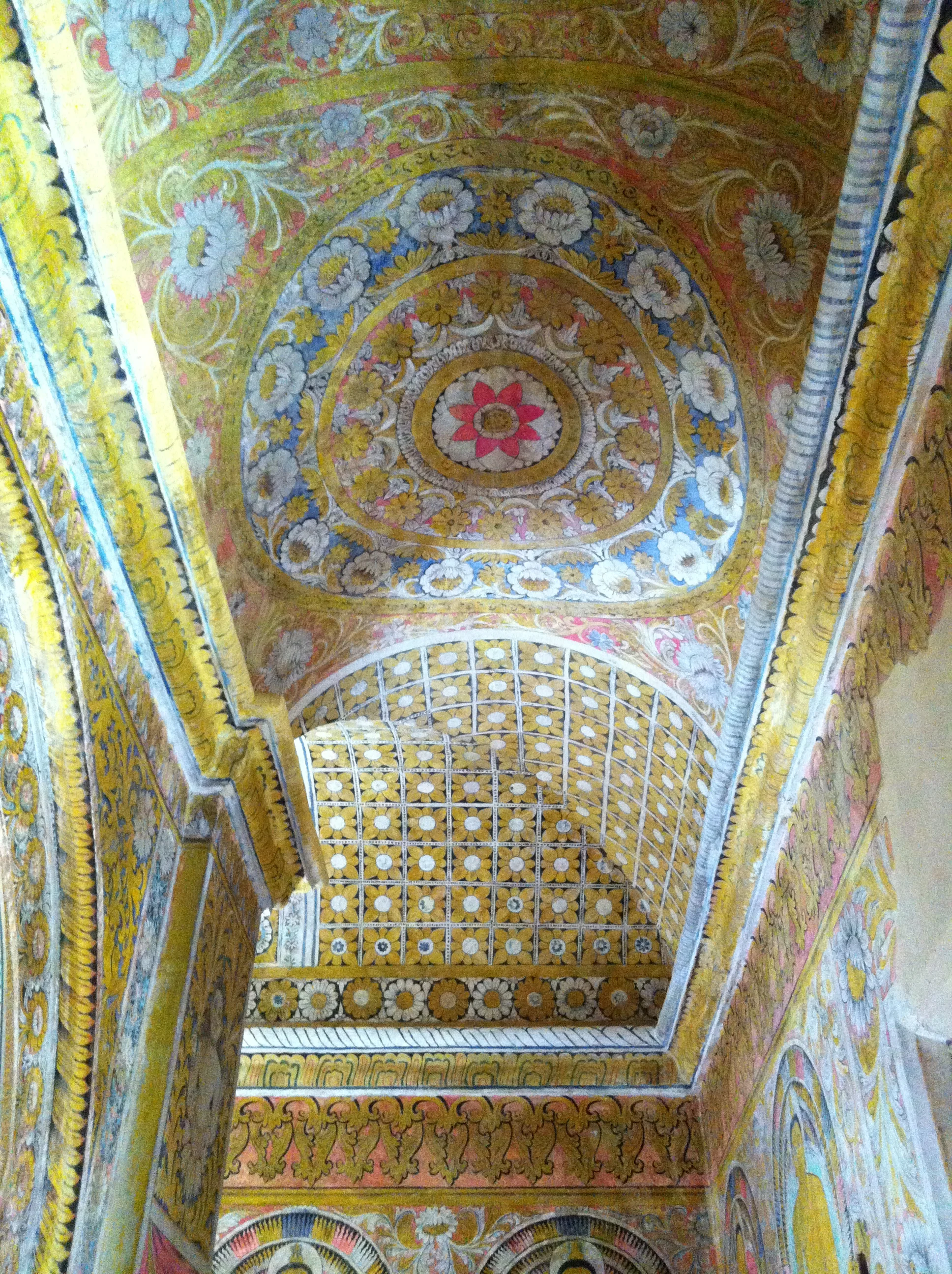 wall paintings outside kandy, sri lanka