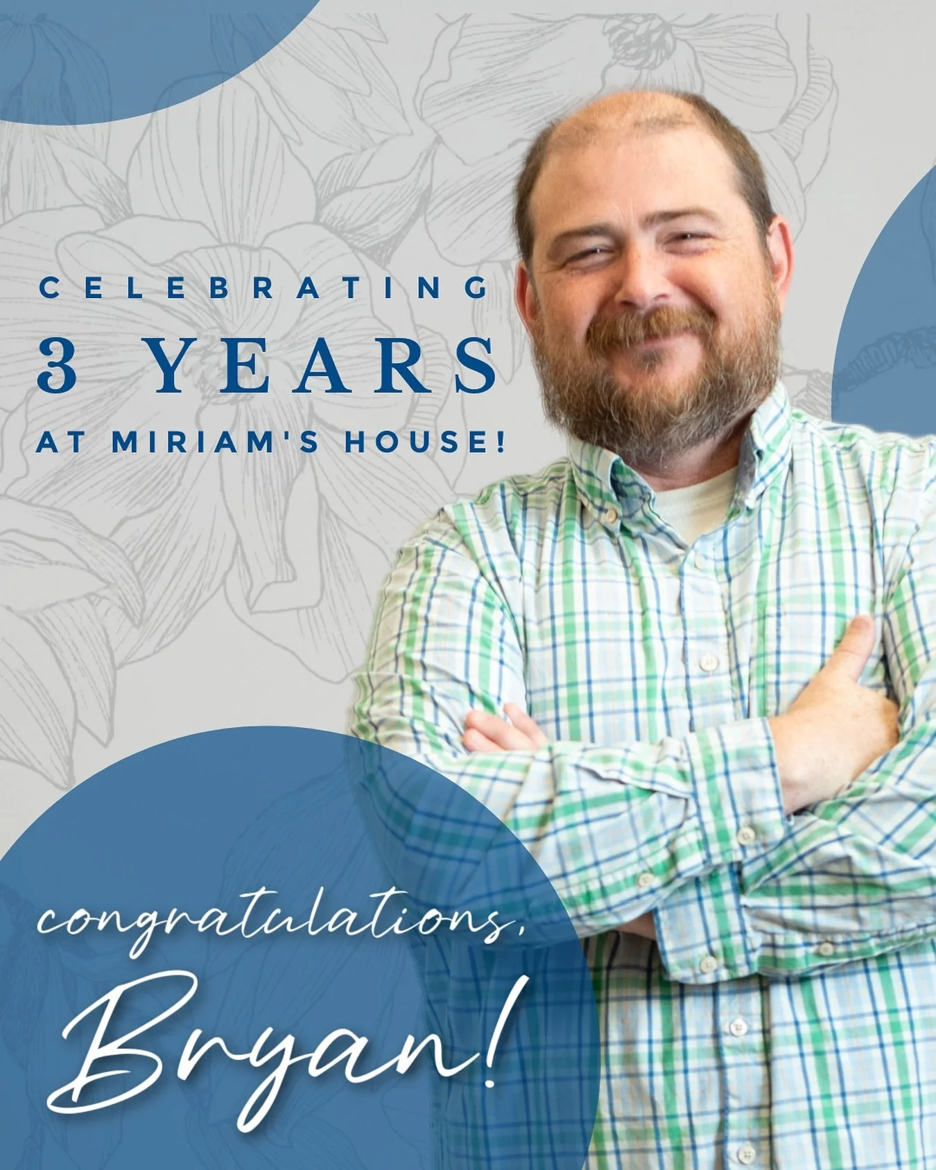 Happy 3-Year Work Anniversary, Bryan!

As one of our dedicated Housing Case Managers, Bryan shows up each day with consistency, compassion, and a deep commitment to walking alongside neighbors as they work toward stability and housing.

Bryan is know