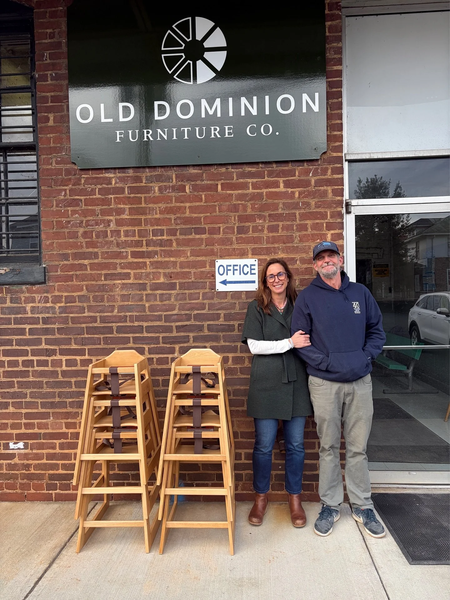 We are so grateful to Old Dominion Furniture Company for their continued generosity and partnership. These beautiful highchairs they built and donated for our emergency family shelter will help ensure the needs of little ones are met while staying wi