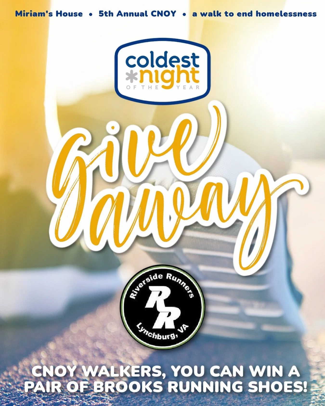👟 Step Up &amp; Win! 👟

Big news for our amazing Walkers! Our friends at Riverside Runners are helping us give back to those going the extra mile. Every Walker who raises $150 or more by February 26 will be entered to win a FREE pair of Brooks runn