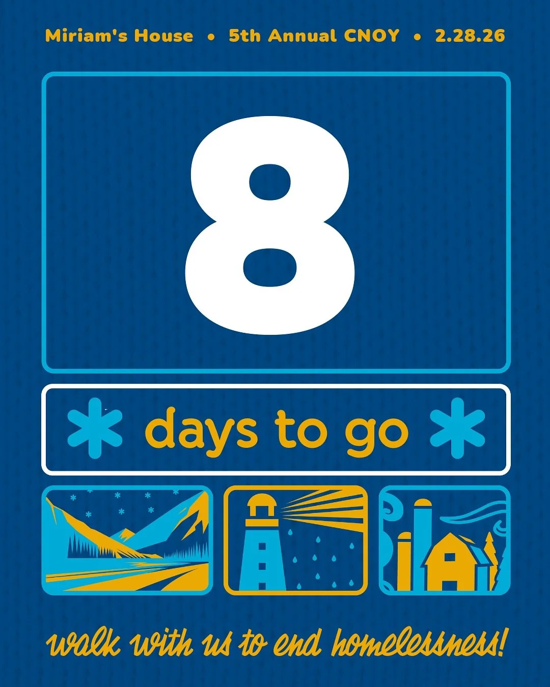 Just 8️⃣ days until CNOY!

We, like you, envision a future where everyone in our community has a safe, warm, bed to lay their head. That&rsquo;s what CNOY is all about!

There&rsquo;s still time and lots of ways to be part of #MH_CNOY2026:
💙Register
