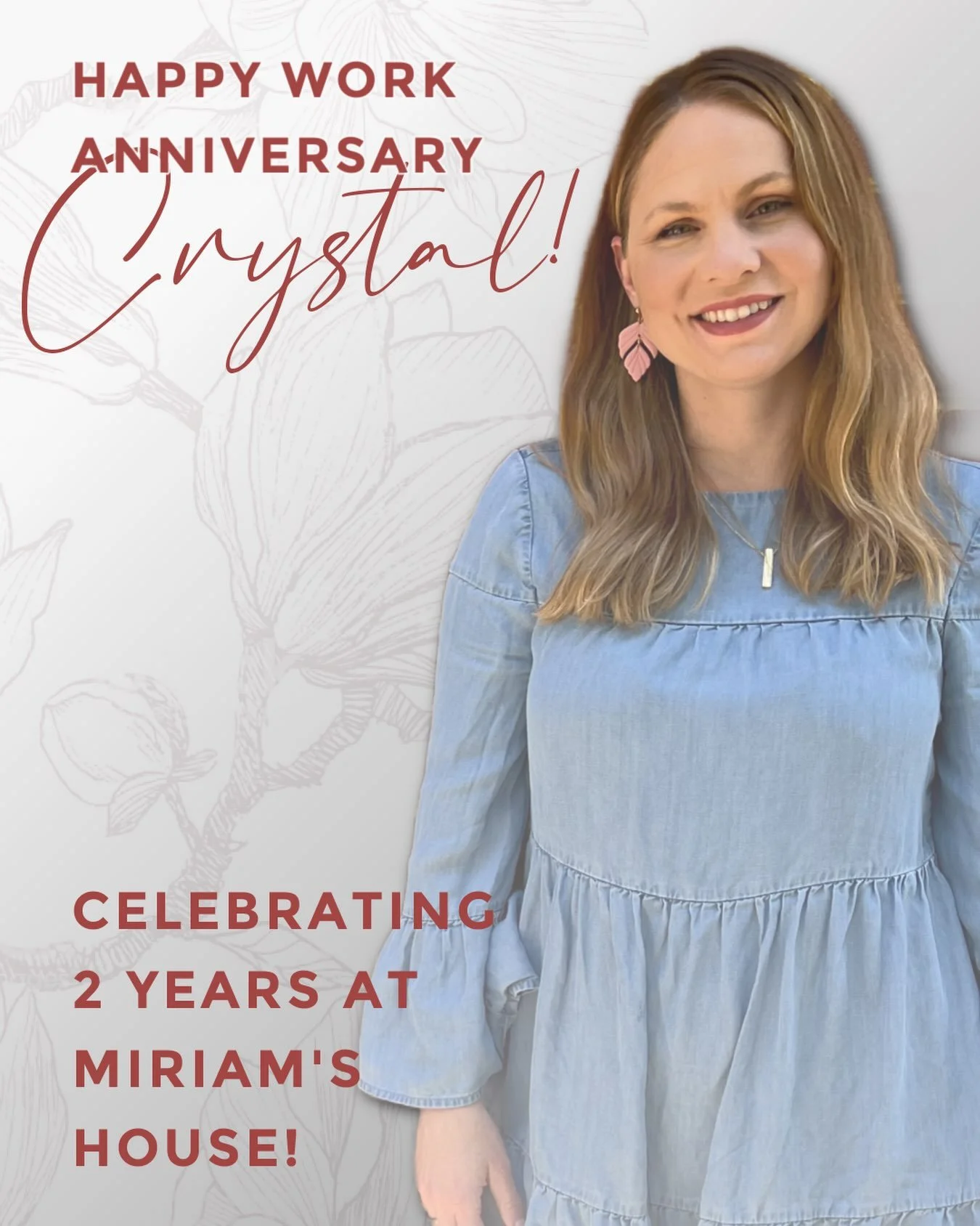 Today, we&rsquo;re celebrating two years with Crystal on the #MHDreamTeam!
 
For the past two years, Crystal has been a steady source of encouragement and support for individuals and families as they work toward safe, stable housing. As a Housing Cas