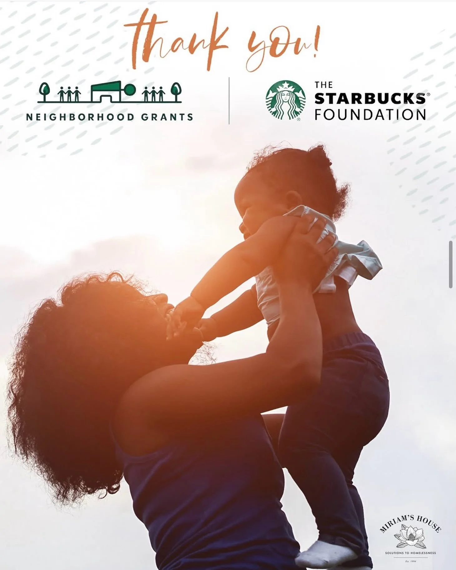 We are proud to be selected for The Starbucks Foundation #neighborhoodgrants, thanks to local @starbucks partners (employees) in our community! We are so grateful to be amongst 2,700 other grantees across the U.S. and Canada making a difference in th