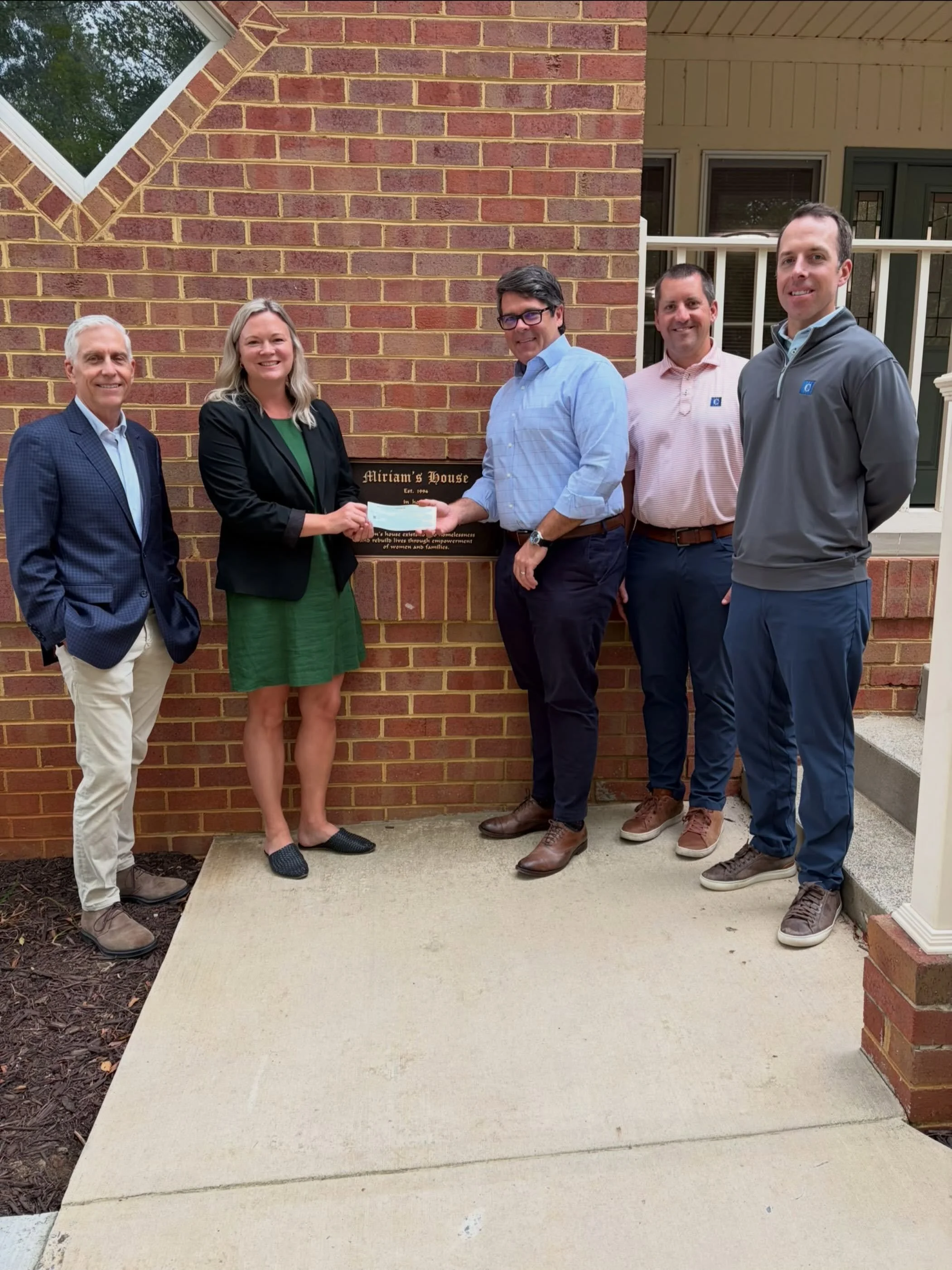 We were so glad to welcome our friends from CAPTRUST Lynchburg to Miriam&rsquo;s House this week! They stopped by to learn more about our work, tour our Family Shelter, and present us with a generous gift from their Community Foundation.
 
The Founda