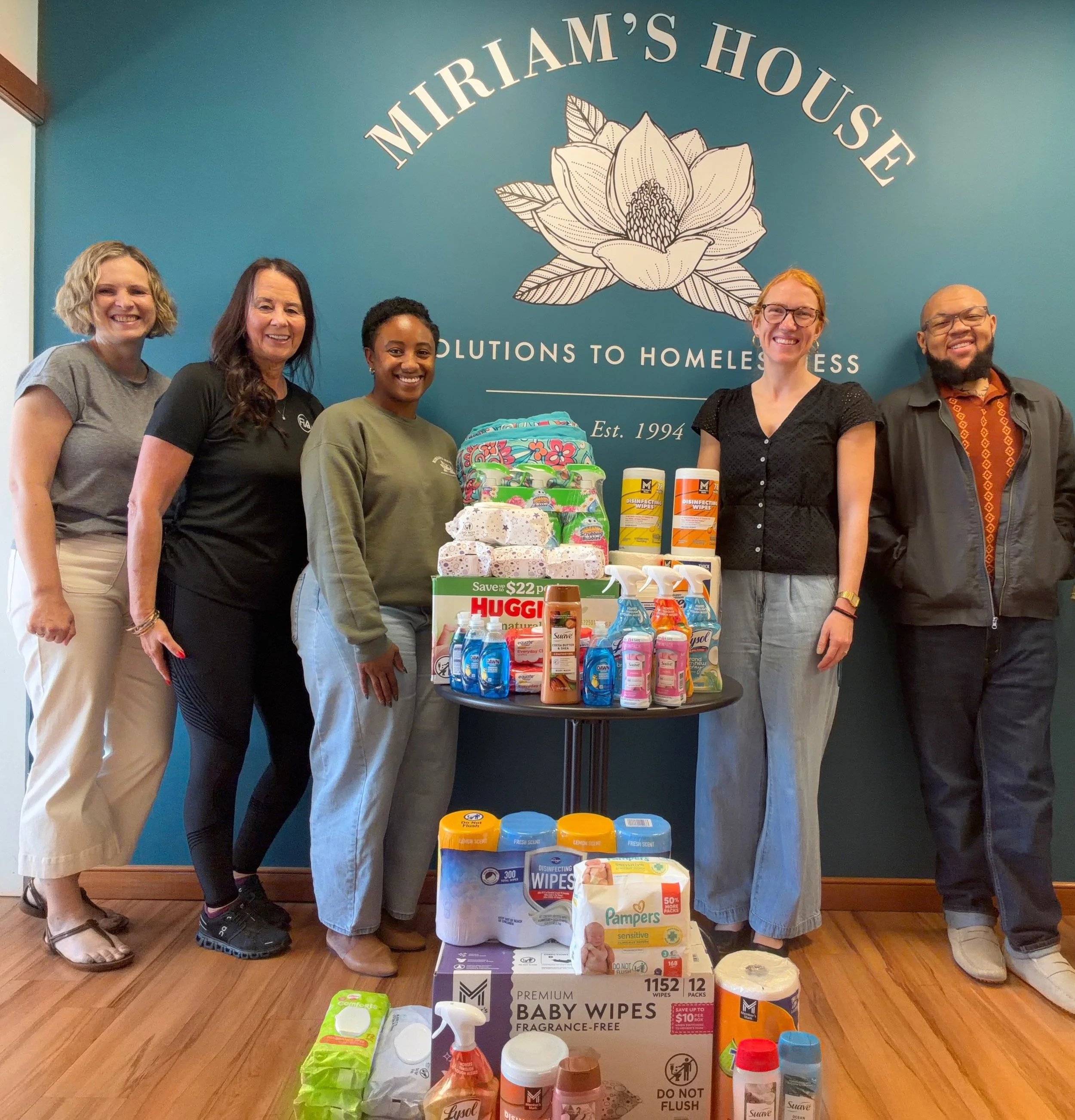 Many thanks to the wonderful ladies of FiA (Females in Action), who organized a donation drive for us last month!
 
Agnes and Nanette stopped by to deliver the donations, and their timing couldn&rsquo;t have been better! We were running low on diaper