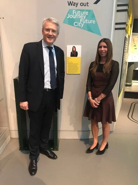 Anna Delvecchio and Rail Minster Andrew Jones