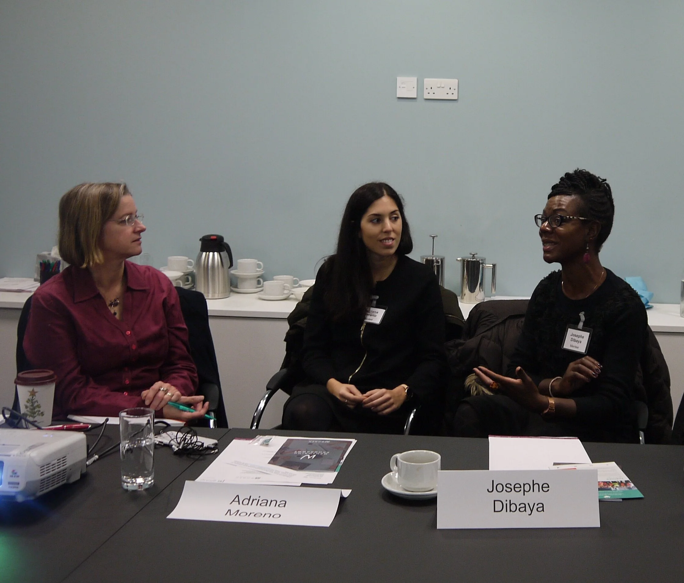 Advance 2019 Training: Angela Gainsford with mentees Adriana Morena and Josephe Dibaya