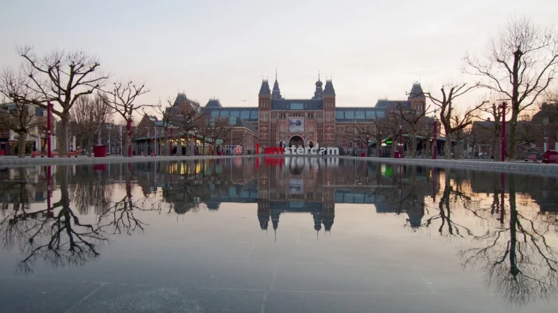 The IAmsterdam letters before they were removed from the museumsquare in Amsterdam today. Photo: Wijnand Boon